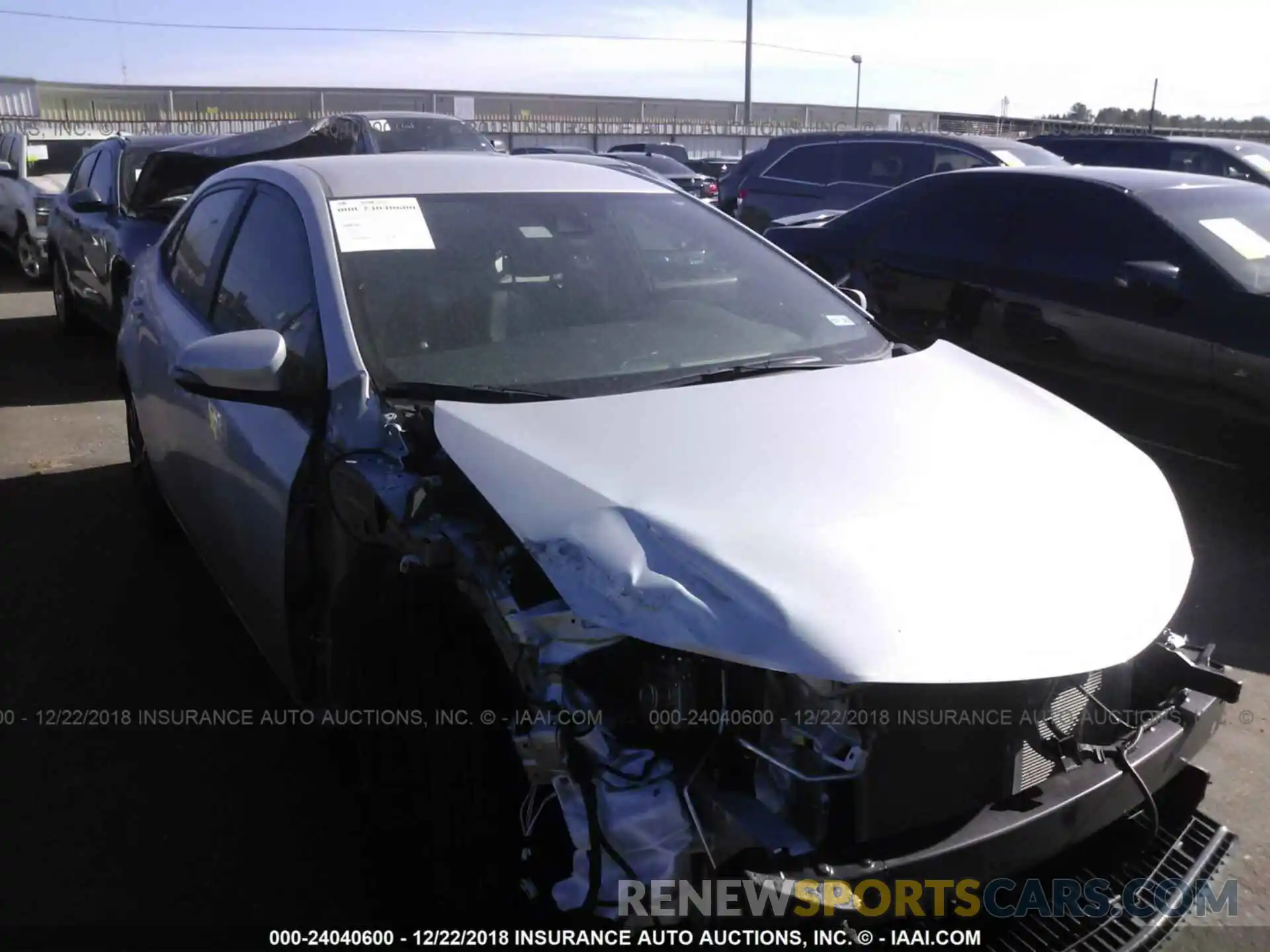 1 Photograph of a damaged car 2T1BURHEXKC129552 TOYOTA COROLLA 2019