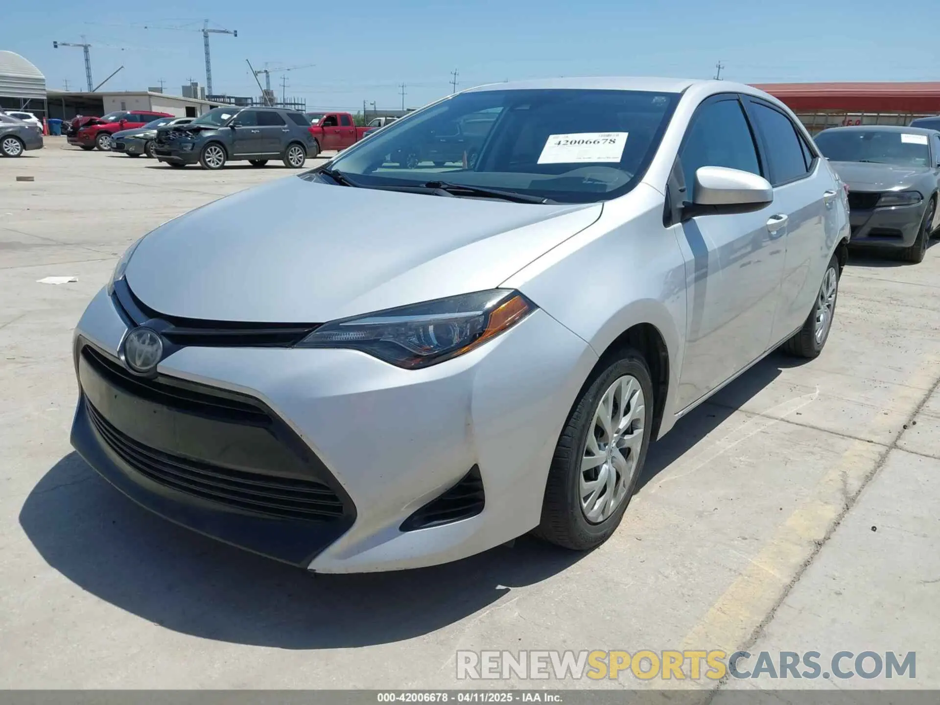 2 Photograph of a damaged car 2T1BURHEXKC137649 TOYOTA COROLLA 2019