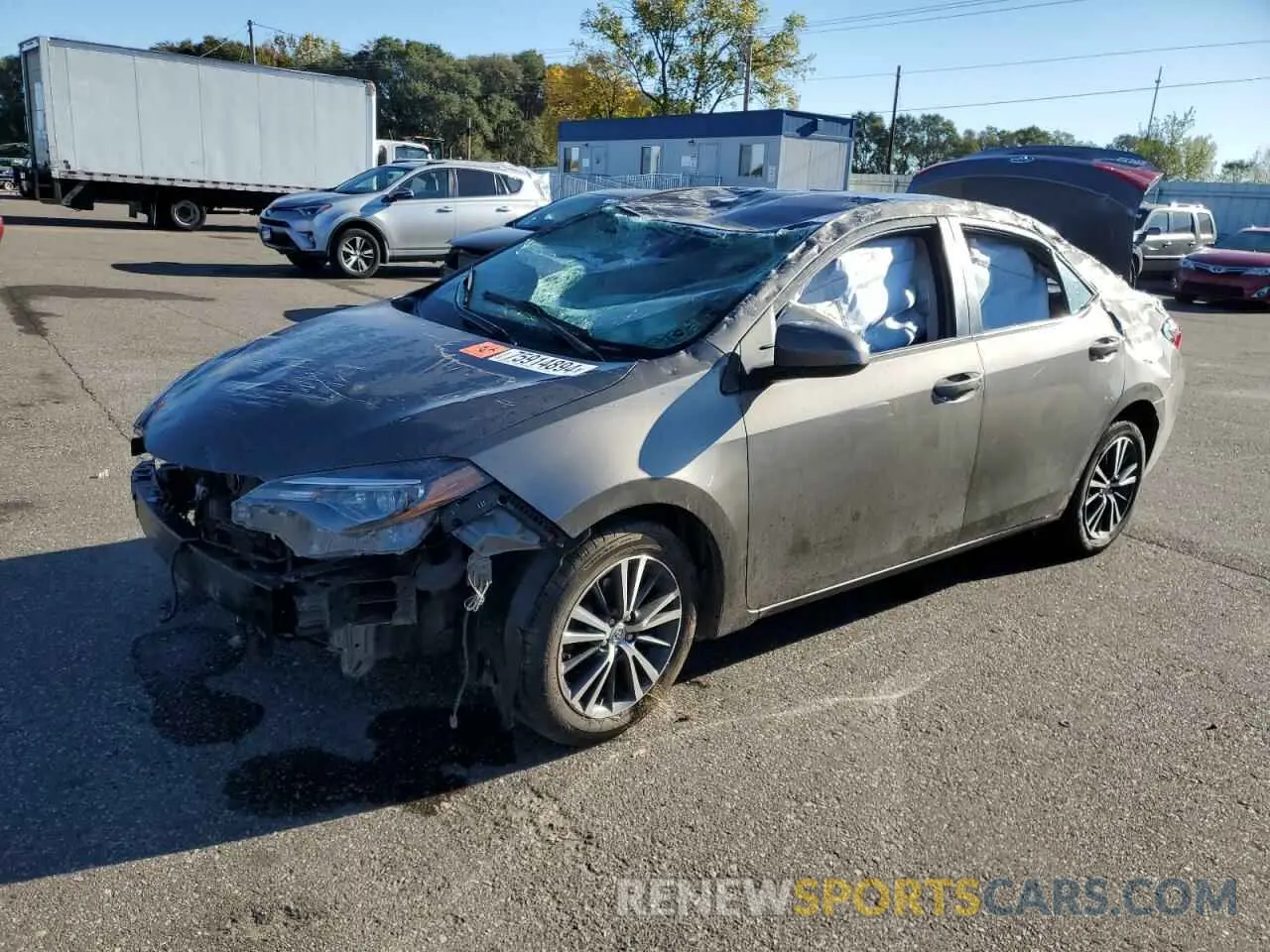 1 Photograph of a damaged car 2T1BURHEXKC143404 TOYOTA COROLLA 2019