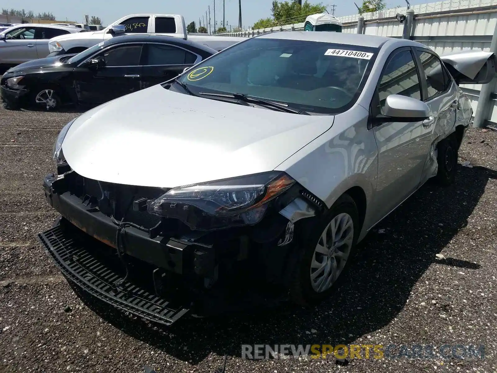 2 Photograph of a damaged car 2T1BURHEXKC154161 TOYOTA COROLLA 2019