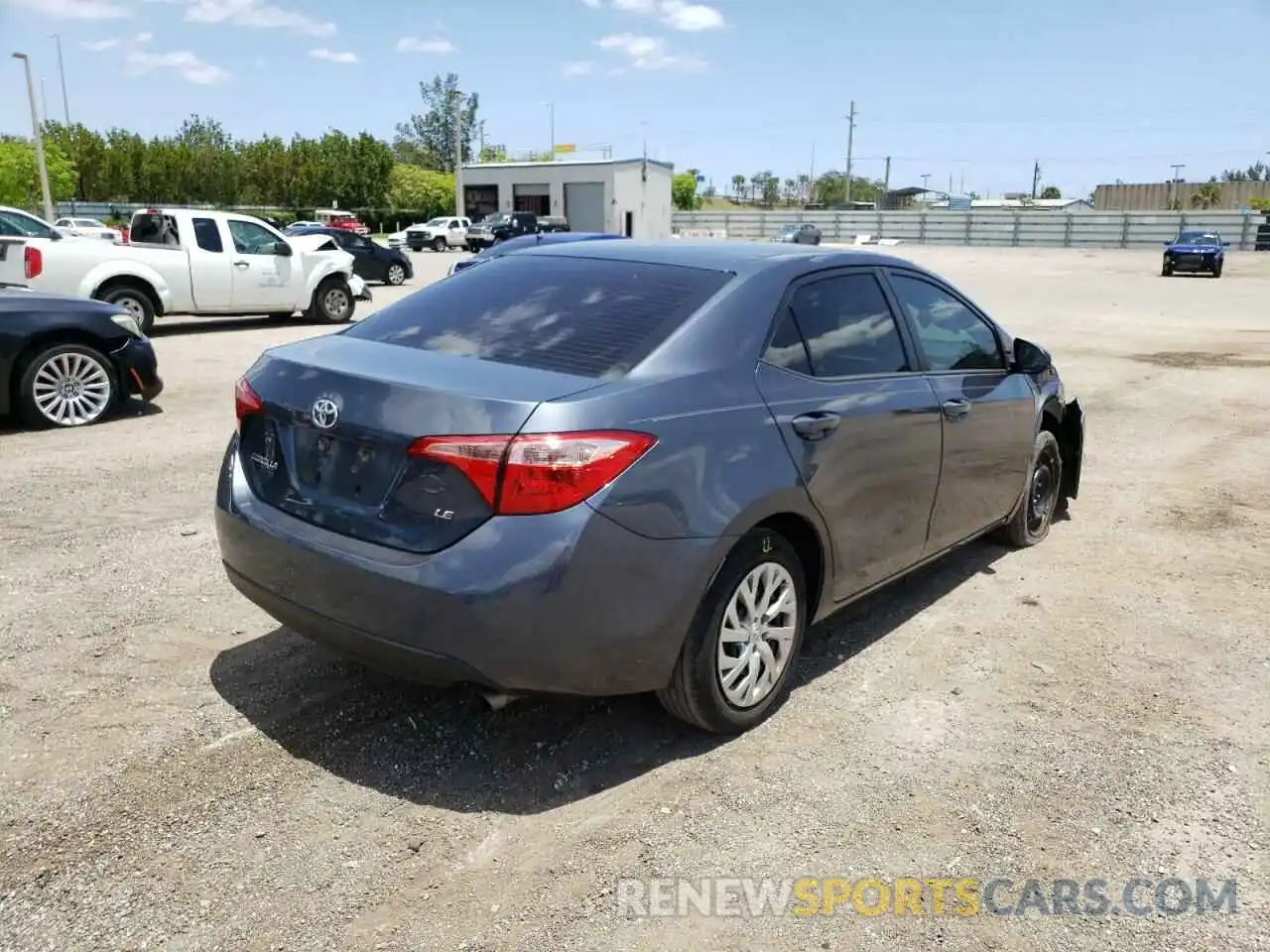 4 Photograph of a damaged car 2T1BURHEXKC156928 TOYOTA COROLLA 2019