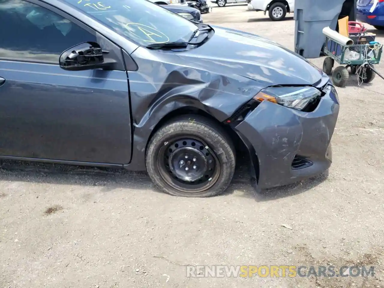 9 Photograph of a damaged car 2T1BURHEXKC156928 TOYOTA COROLLA 2019