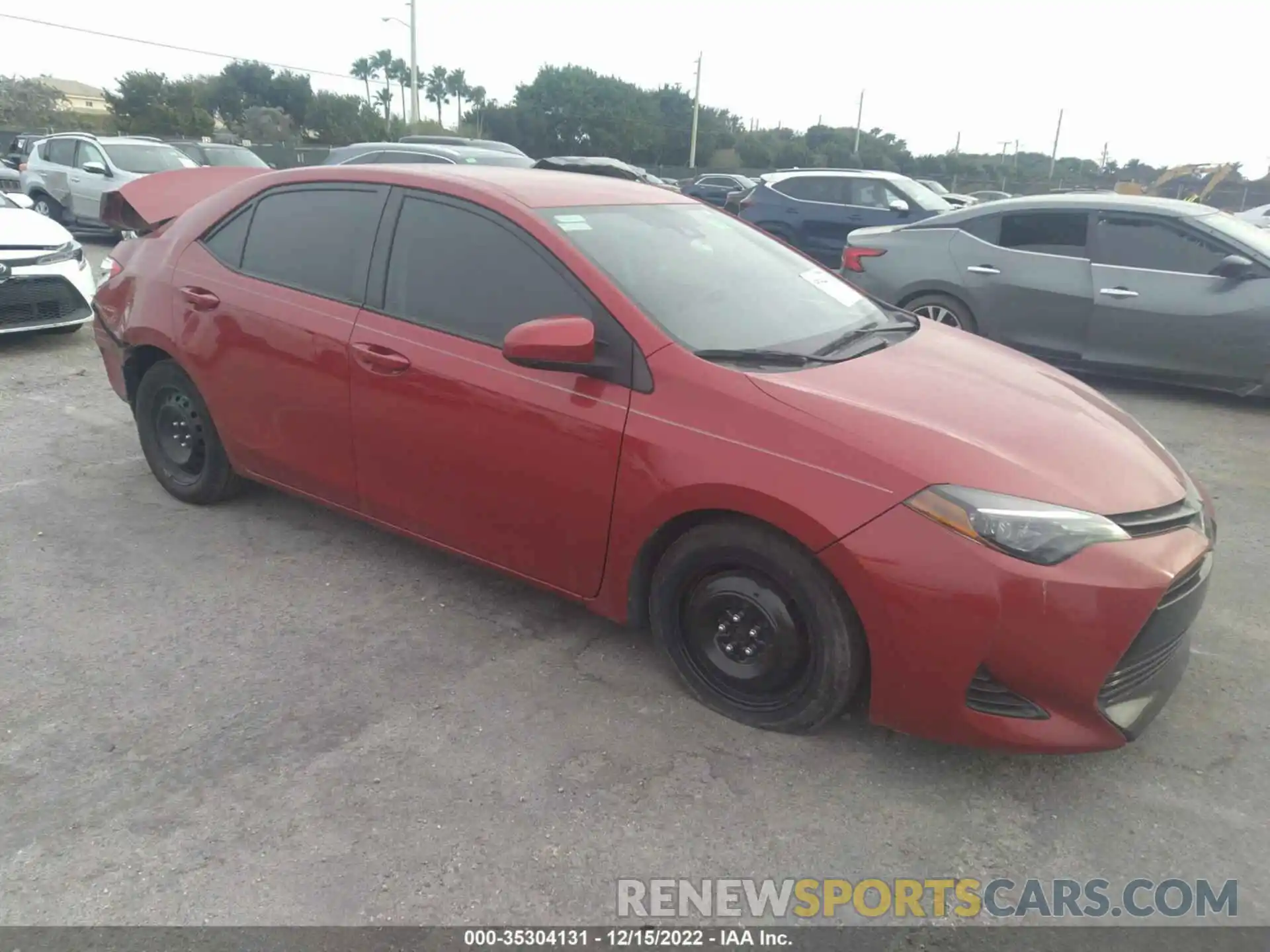 1 Photograph of a damaged car 2T1BURHEXKC159845 TOYOTA COROLLA 2019