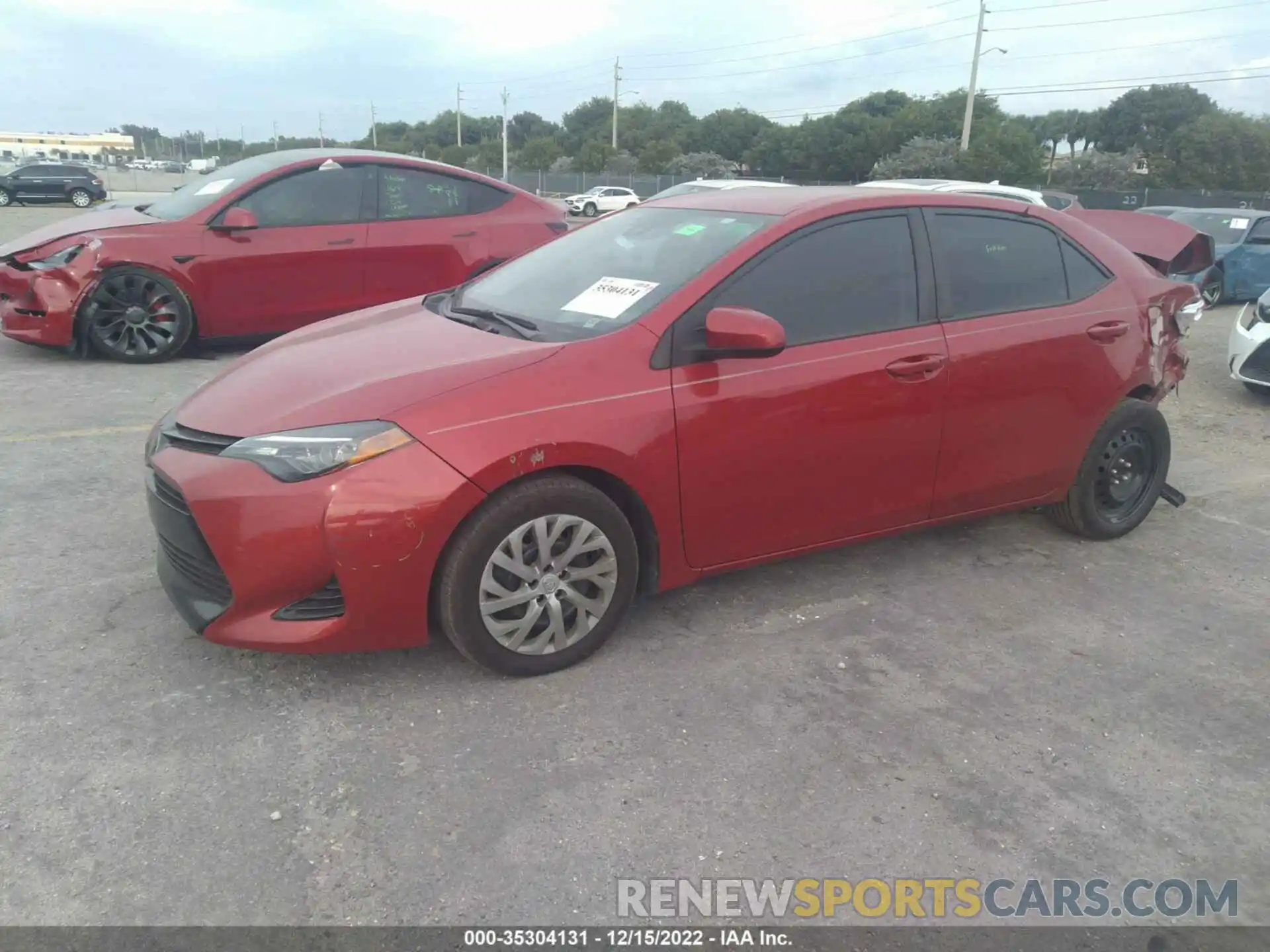 2 Photograph of a damaged car 2T1BURHEXKC159845 TOYOTA COROLLA 2019