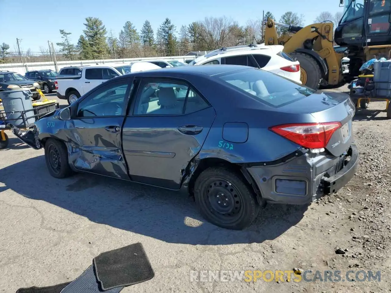 2 Photograph of a damaged car 2T1BURHEXKC161787 TOYOTA COROLLA 2019