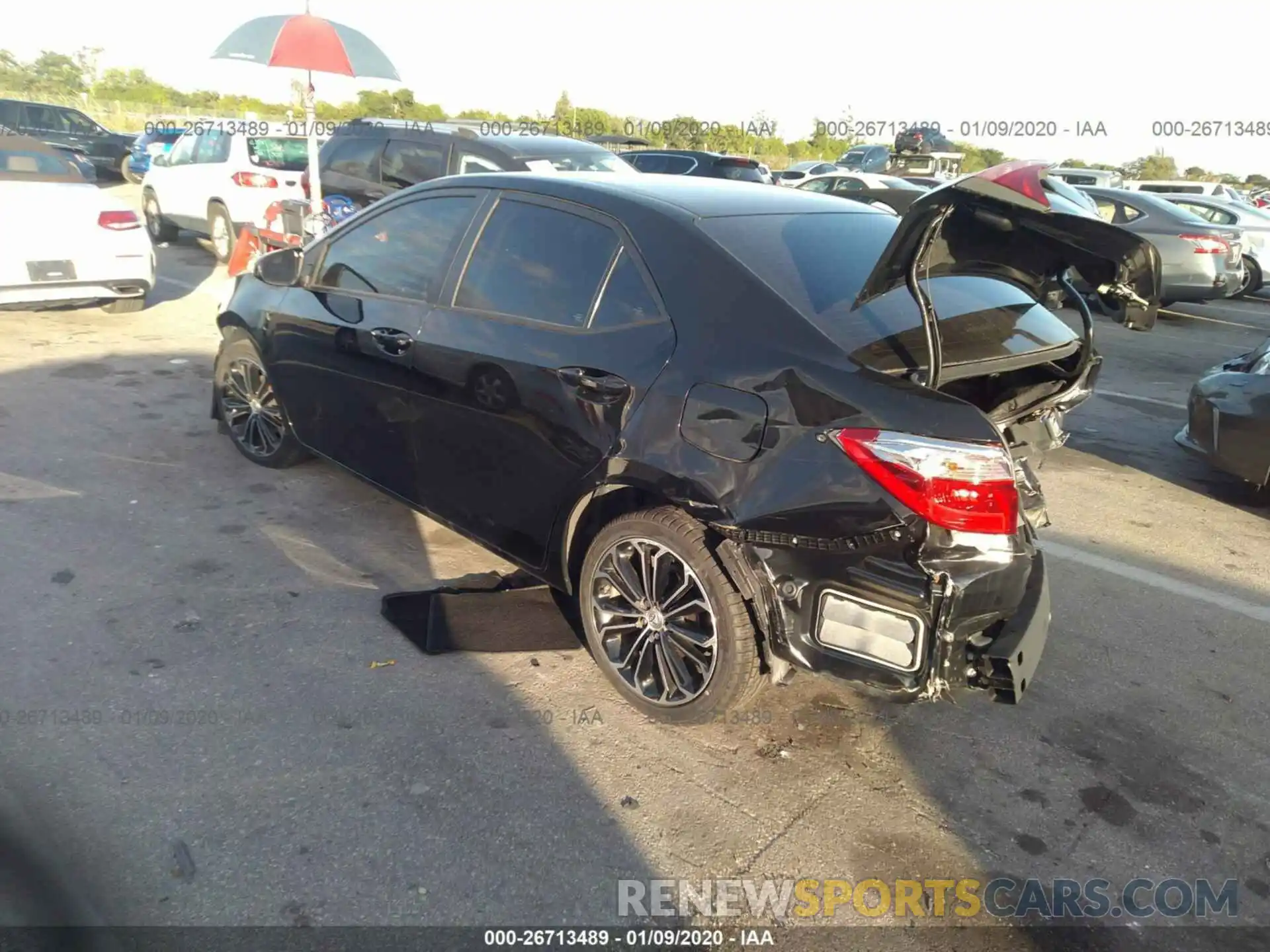 3 Photograph of a damaged car 2T1BURHEXKC169789 TOYOTA COROLLA 2019