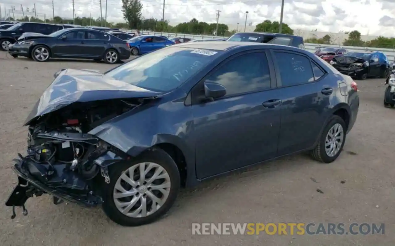 2 Photograph of a damaged car 2T1BURHEXKC170649 TOYOTA COROLLA 2019