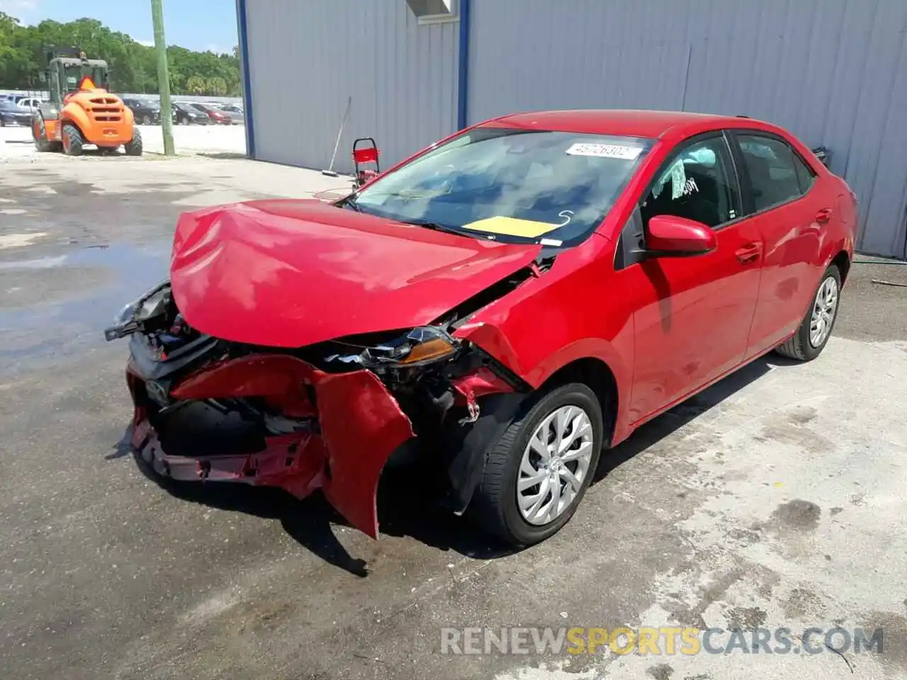 2 Photograph of a damaged car 2T1BURHEXKC175768 TOYOTA COROLLA 2019