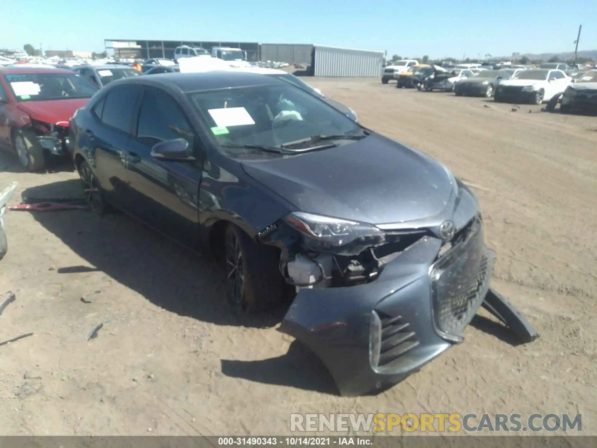 1 Photograph of a damaged car 2T1BURHEXKC179576 TOYOTA COROLLA 2019