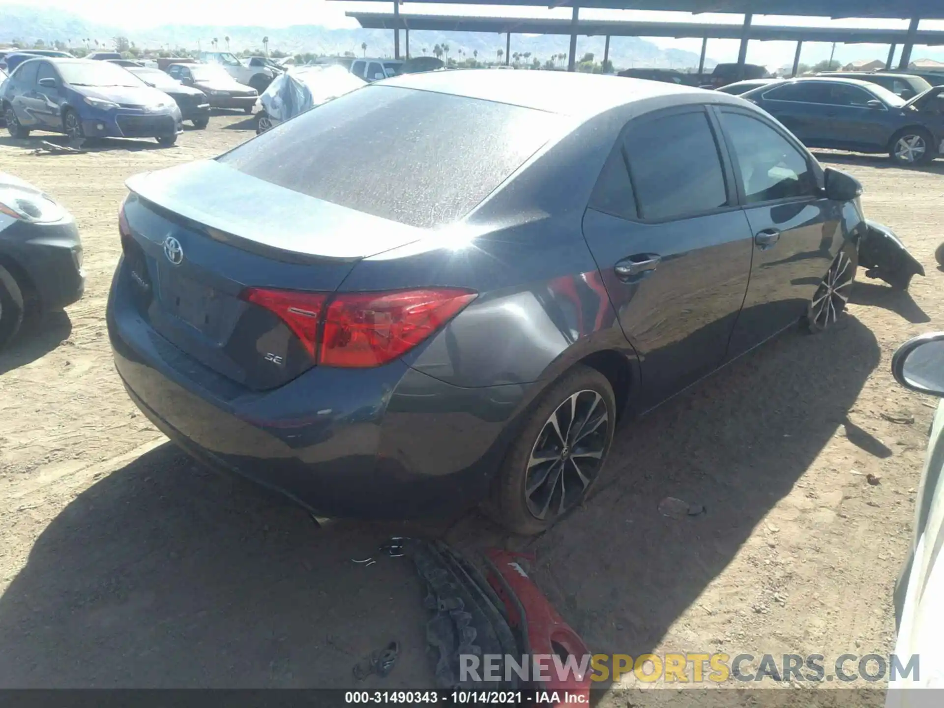 4 Photograph of a damaged car 2T1BURHEXKC179576 TOYOTA COROLLA 2019