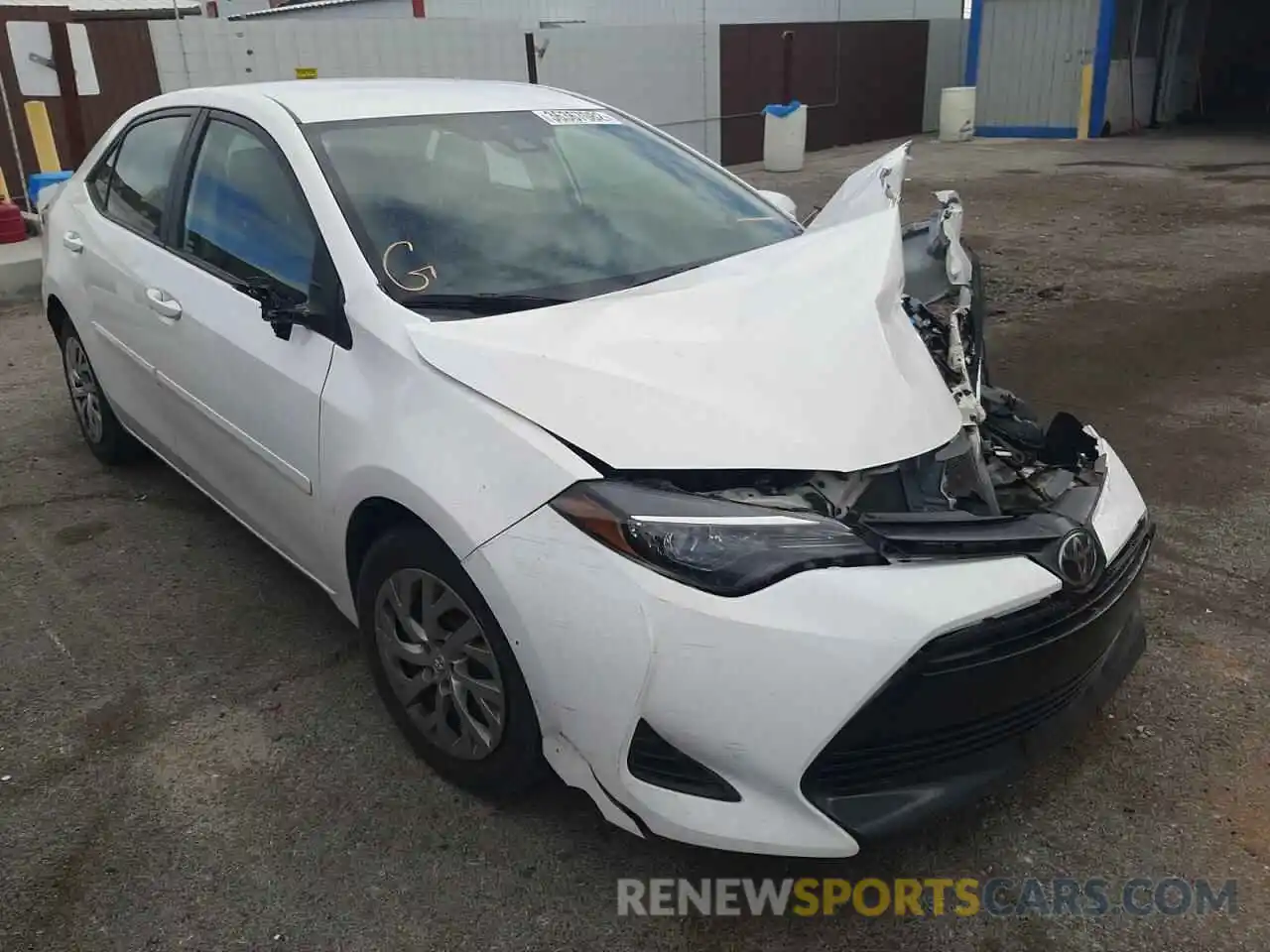 1 Photograph of a damaged car 2T1BURHEXKC181487 TOYOTA COROLLA 2019