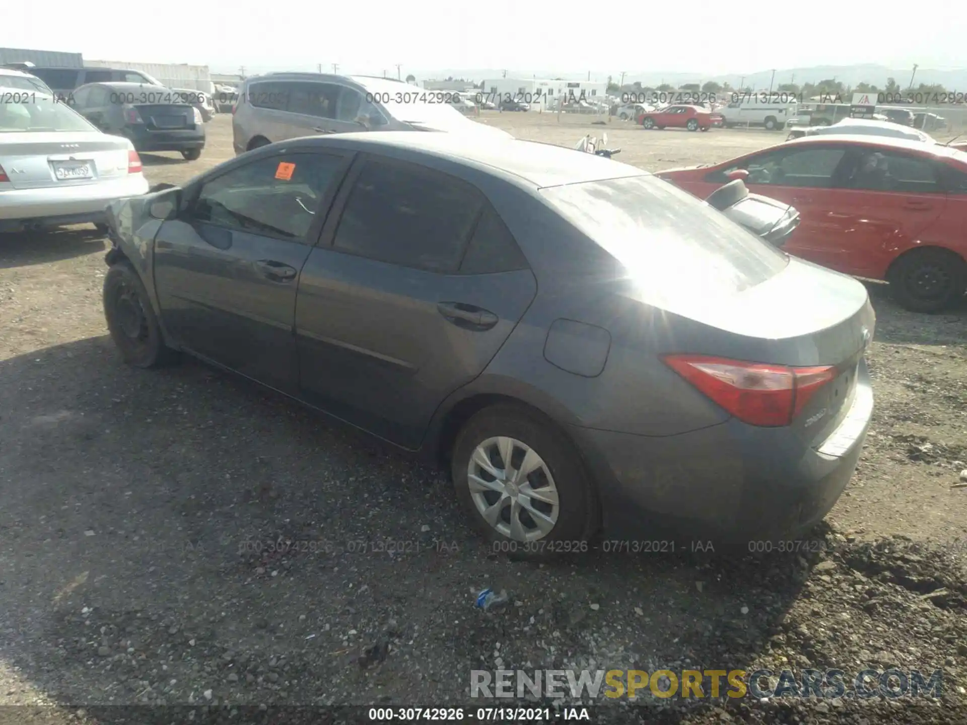 3 Photograph of a damaged car 2T1BURHEXKC188438 TOYOTA COROLLA 2019