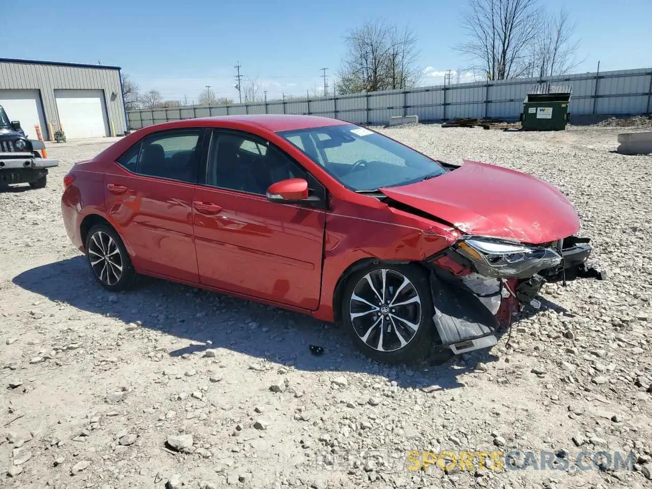 4 Photograph of a damaged car 2T1BURHEXKC191470 TOYOTA COROLLA 2019