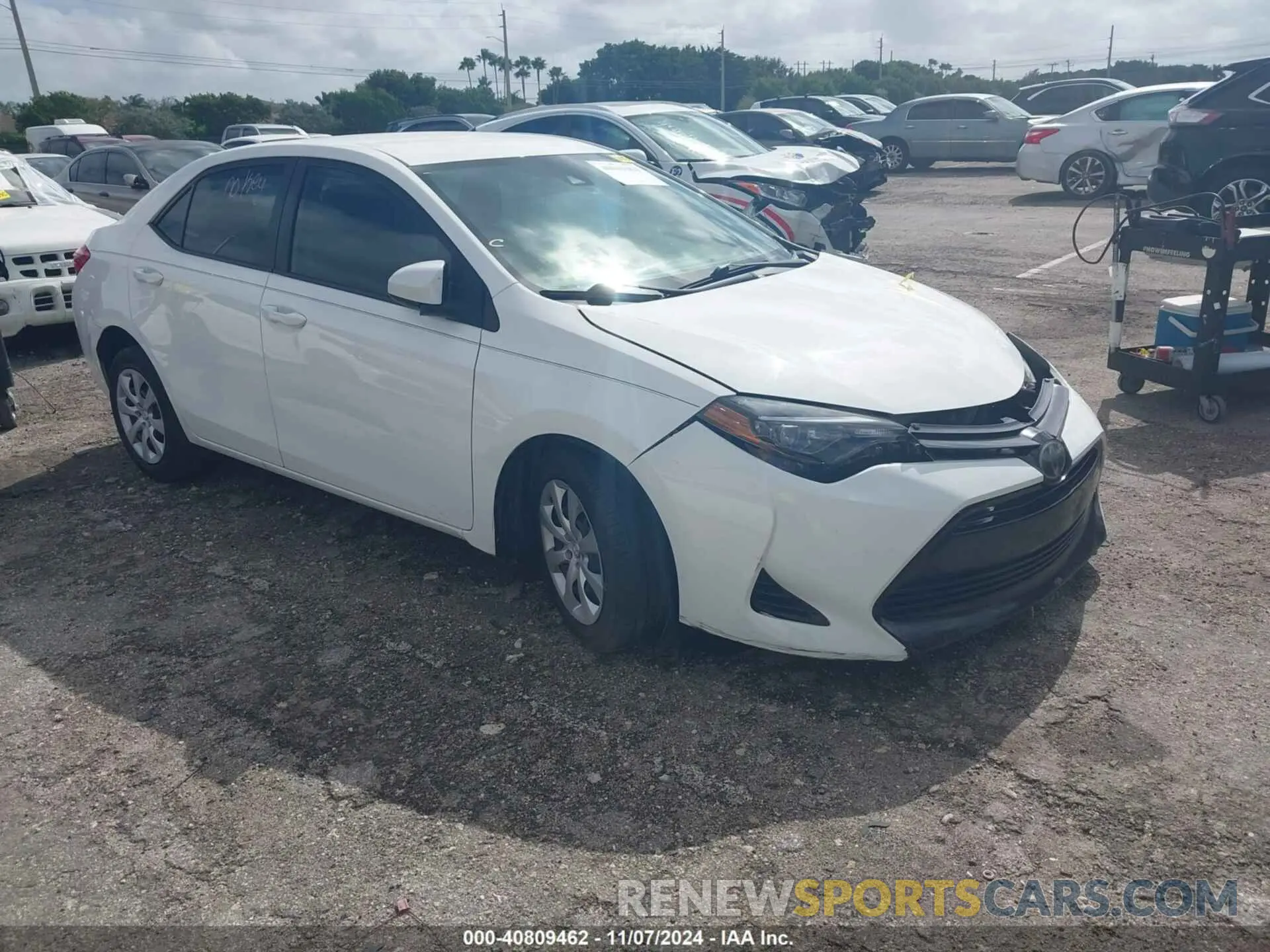 1 Photograph of a damaged car 2T1BURHEXKC192408 TOYOTA COROLLA 2019