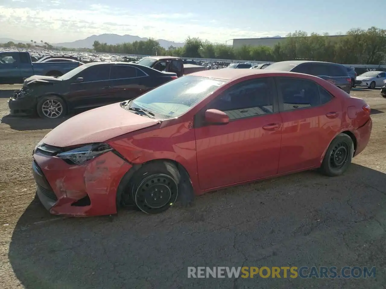 1 Photograph of a damaged car 2T1BURHEXKC193462 TOYOTA COROLLA 2019