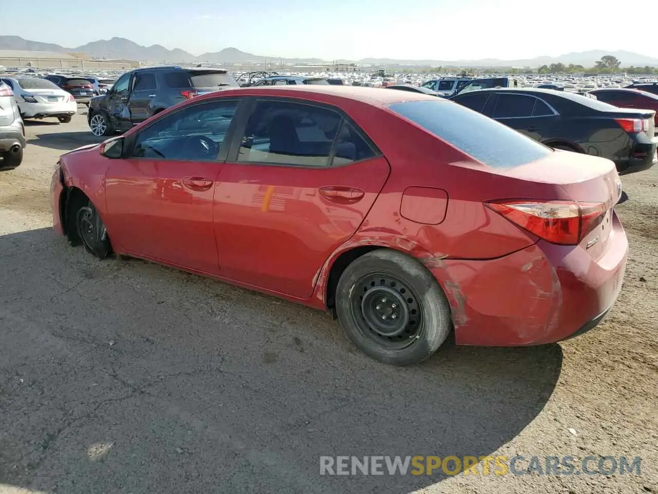 2 Photograph of a damaged car 2T1BURHEXKC193462 TOYOTA COROLLA 2019