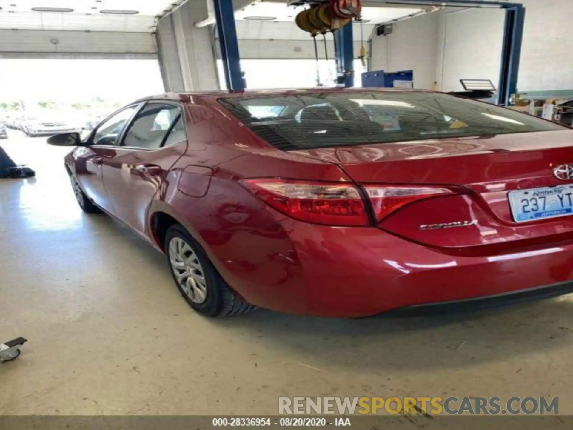 2 Photograph of a damaged car 2T1BURHEXKC195700 TOYOTA COROLLA 2019