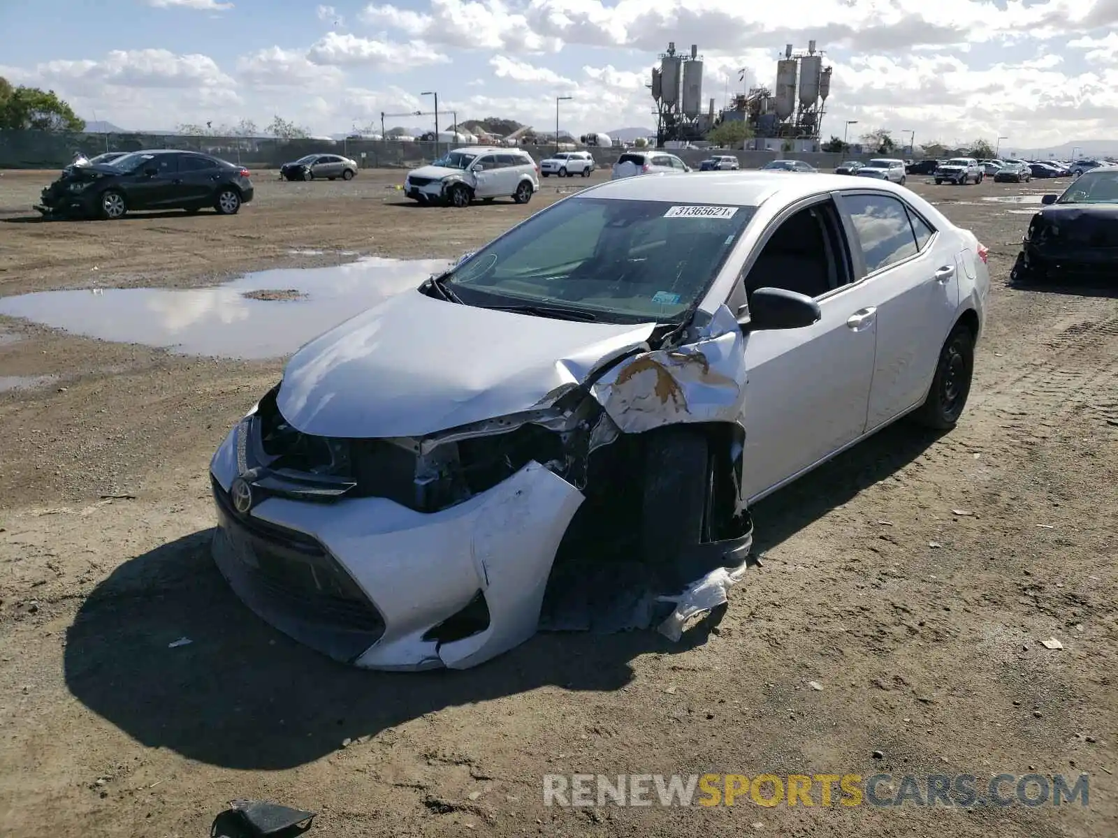 2 Photograph of a damaged car 2T1BURHEXKC200300 TOYOTA COROLLA 2019