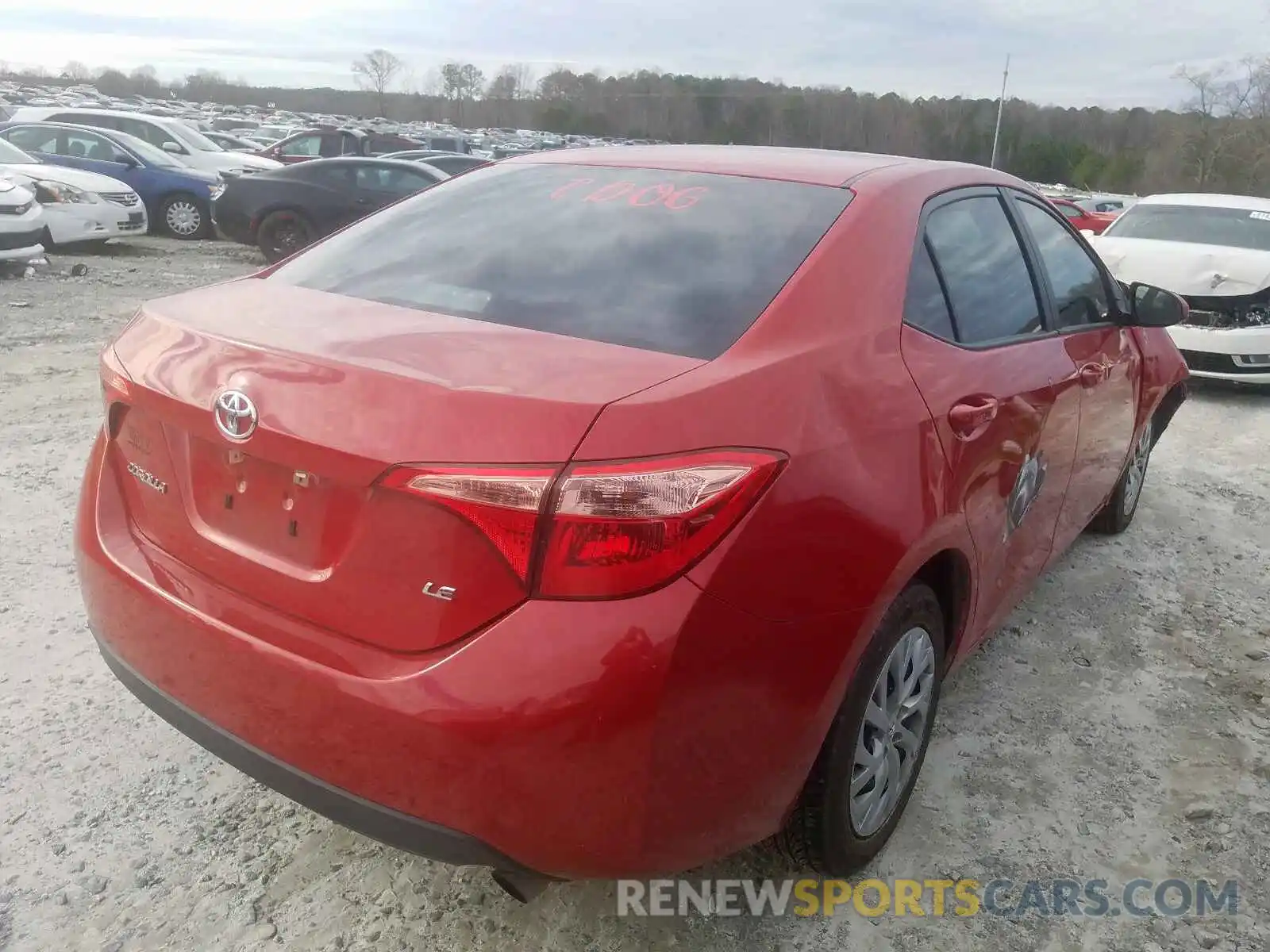 4 Photograph of a damaged car 2T1BURHEXKC204993 TOYOTA COROLLA 2019