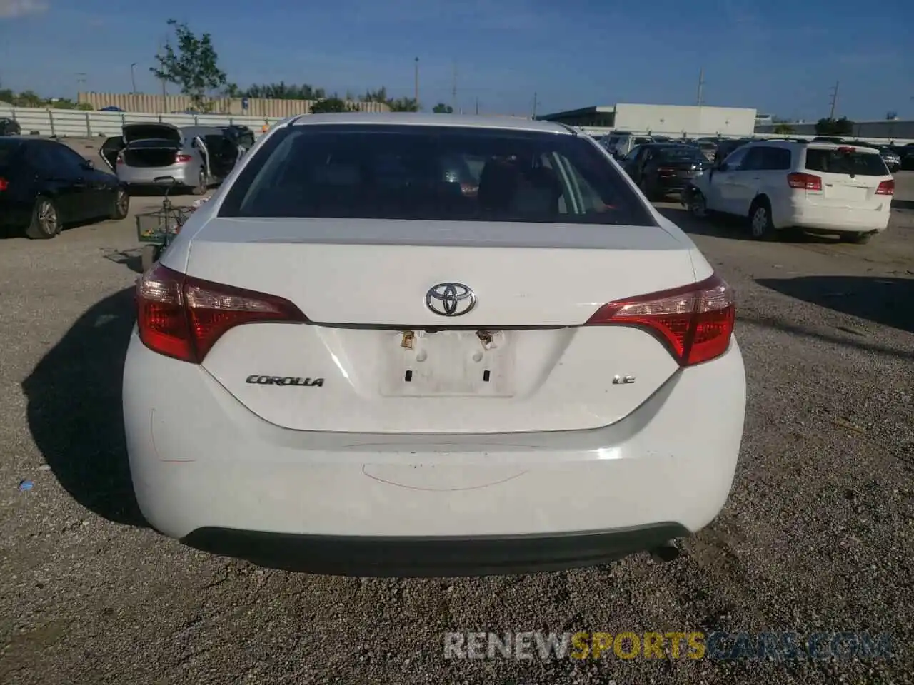 6 Photograph of a damaged car 2T1BURHEXKC206436 TOYOTA COROLLA 2019