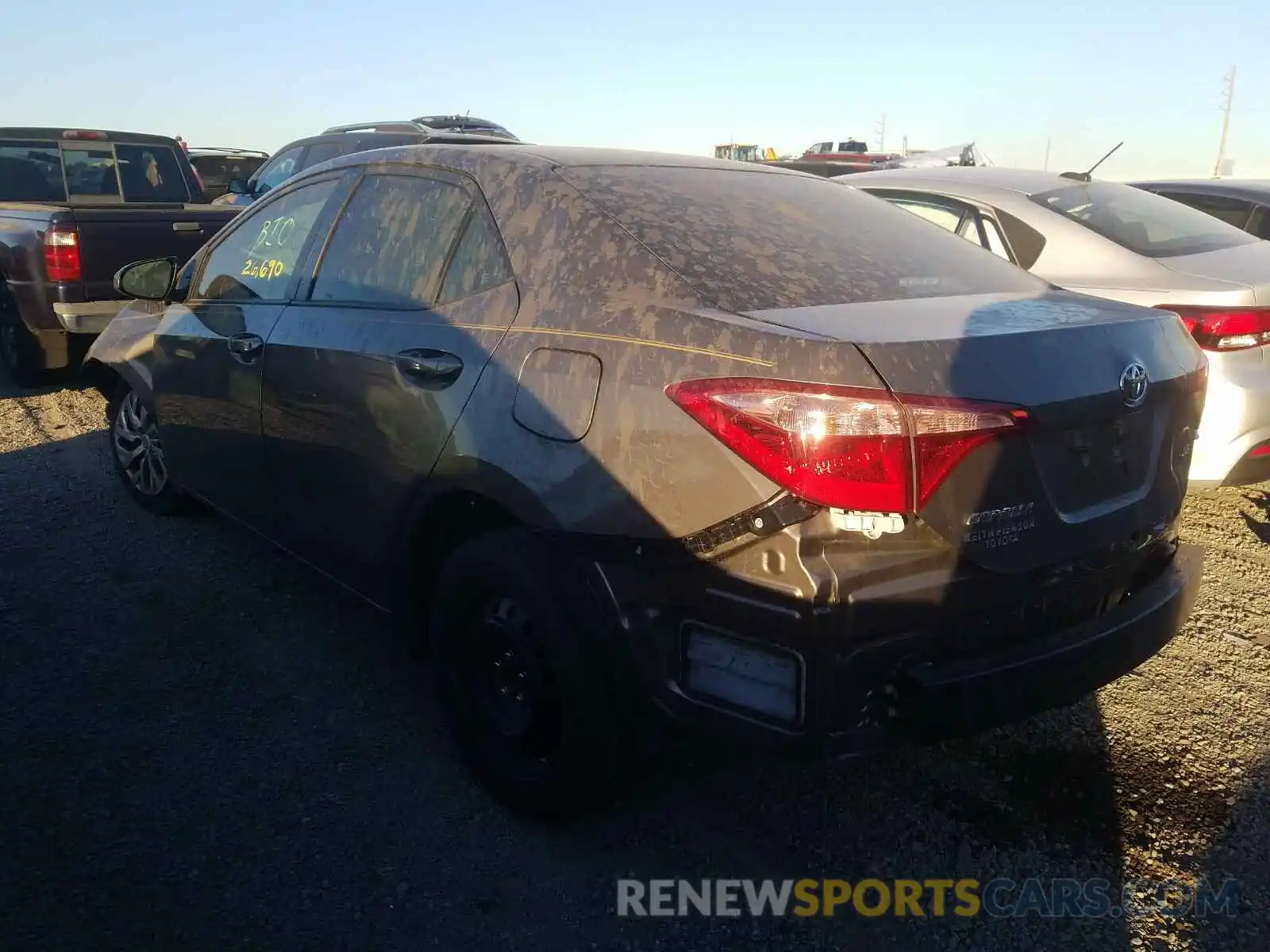 3 Photograph of a damaged car 2T1BURHEXKC206887 TOYOTA COROLLA 2019