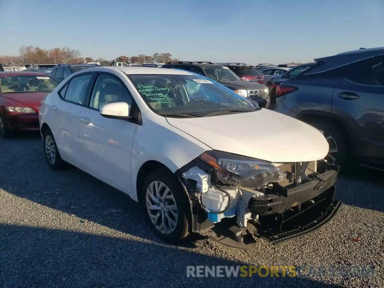 1 Photograph of a damaged car 2T1BURHEXKC208719 TOYOTA COROLLA 2019