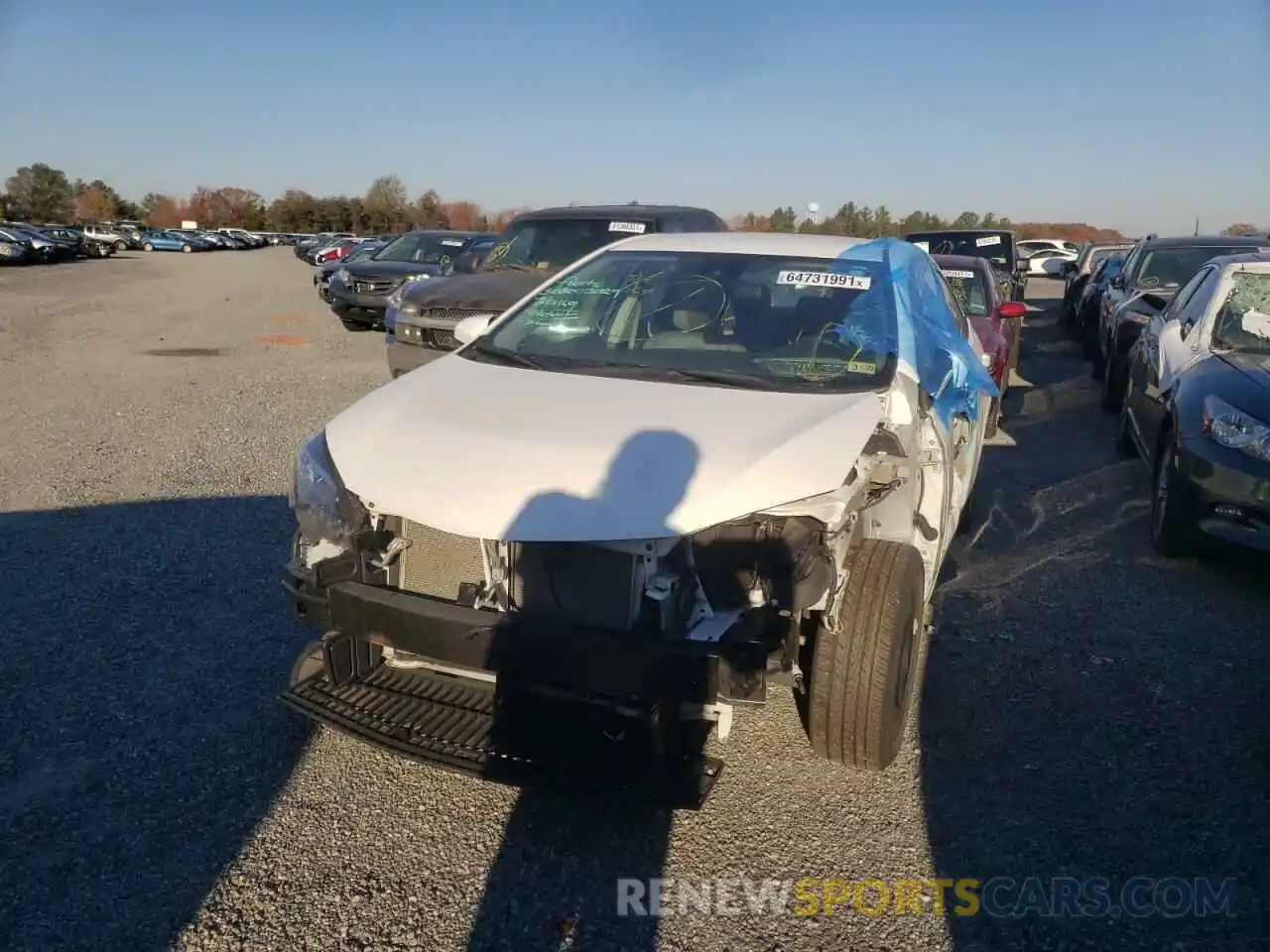 2 Photograph of a damaged car 2T1BURHEXKC208719 TOYOTA COROLLA 2019