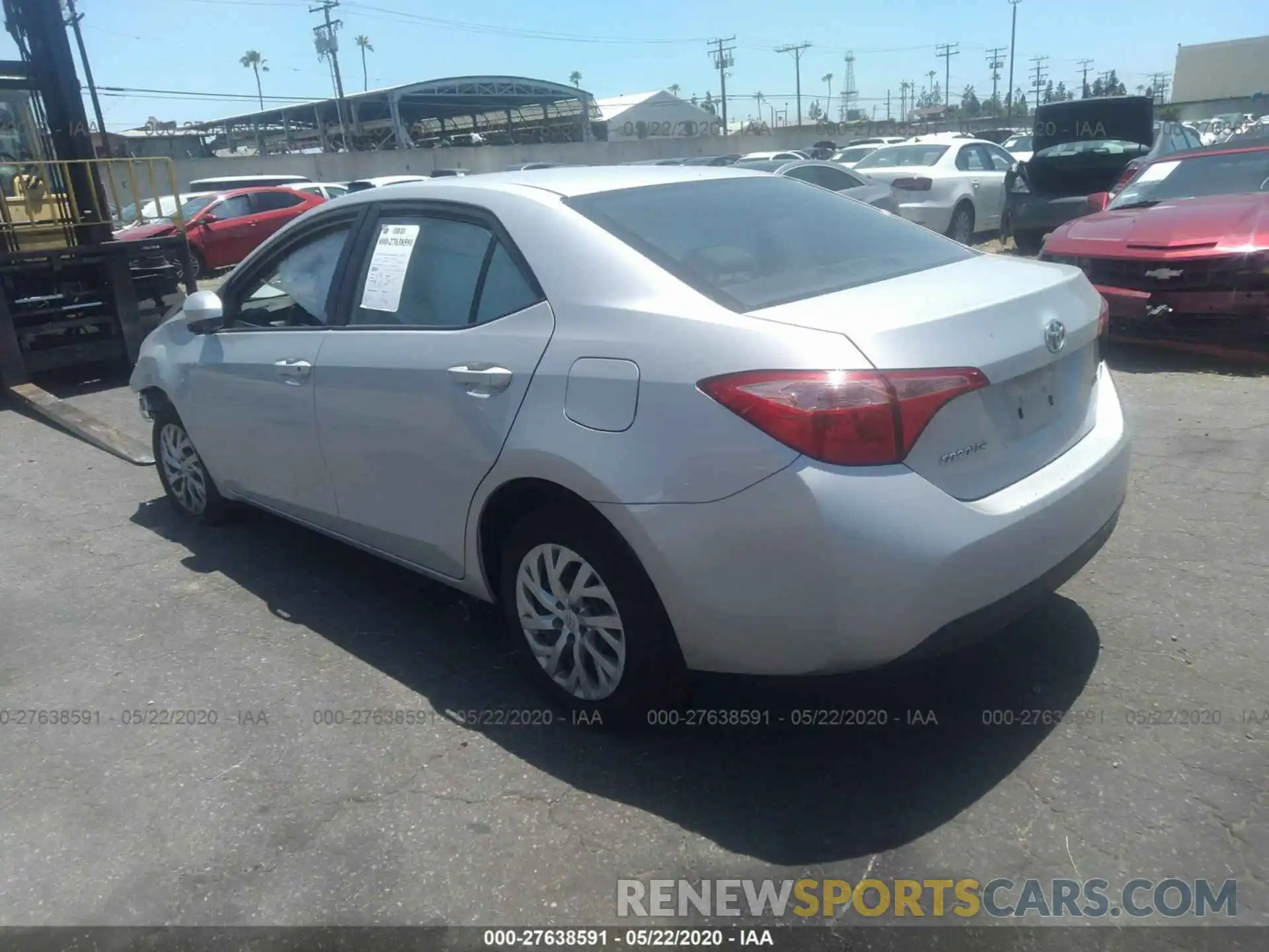 3 Photograph of a damaged car 2T1BURHEXKC214634 TOYOTA COROLLA 2019