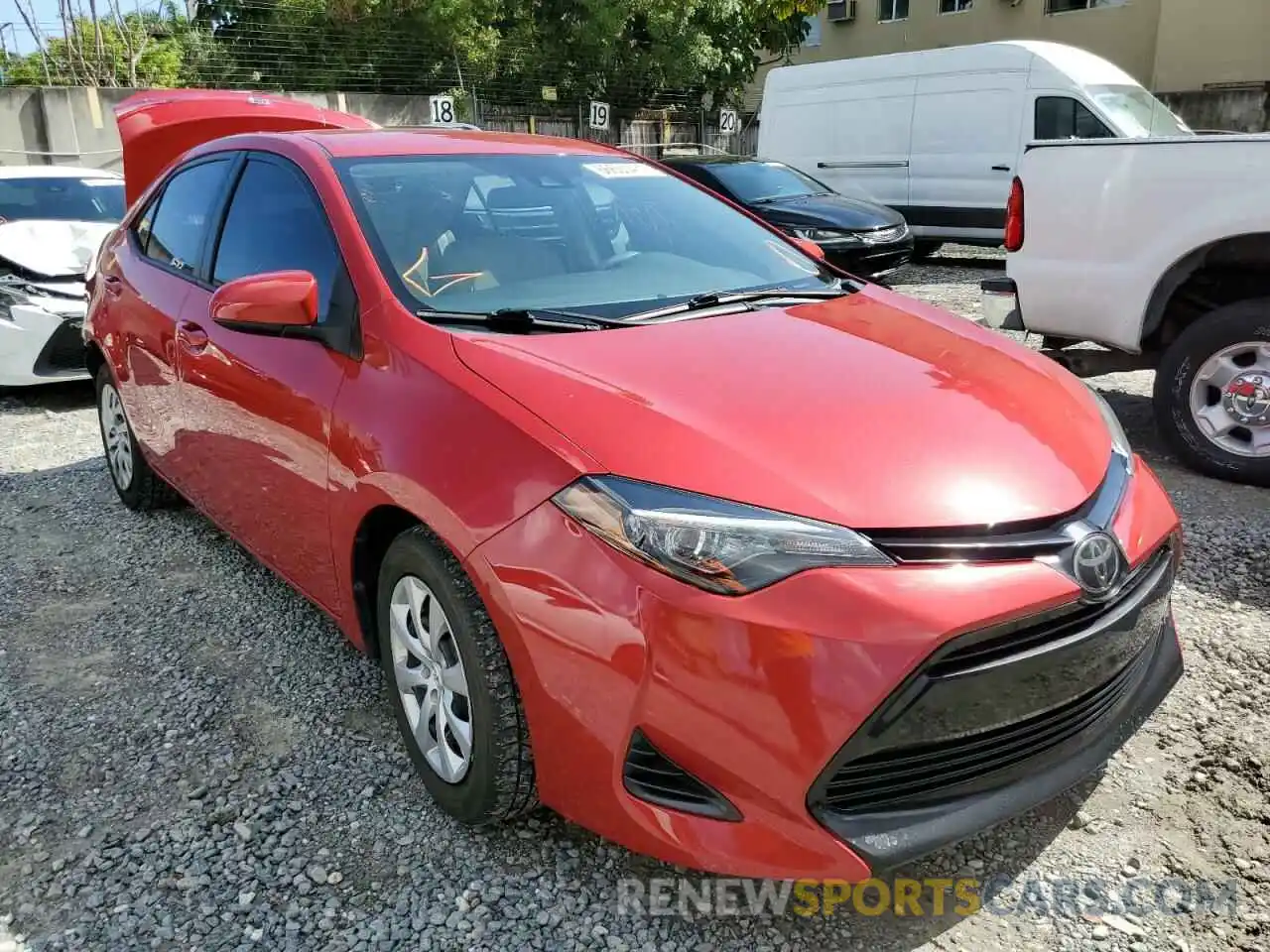 1 Photograph of a damaged car 2T1BURHEXKC217808 TOYOTA COROLLA 2019