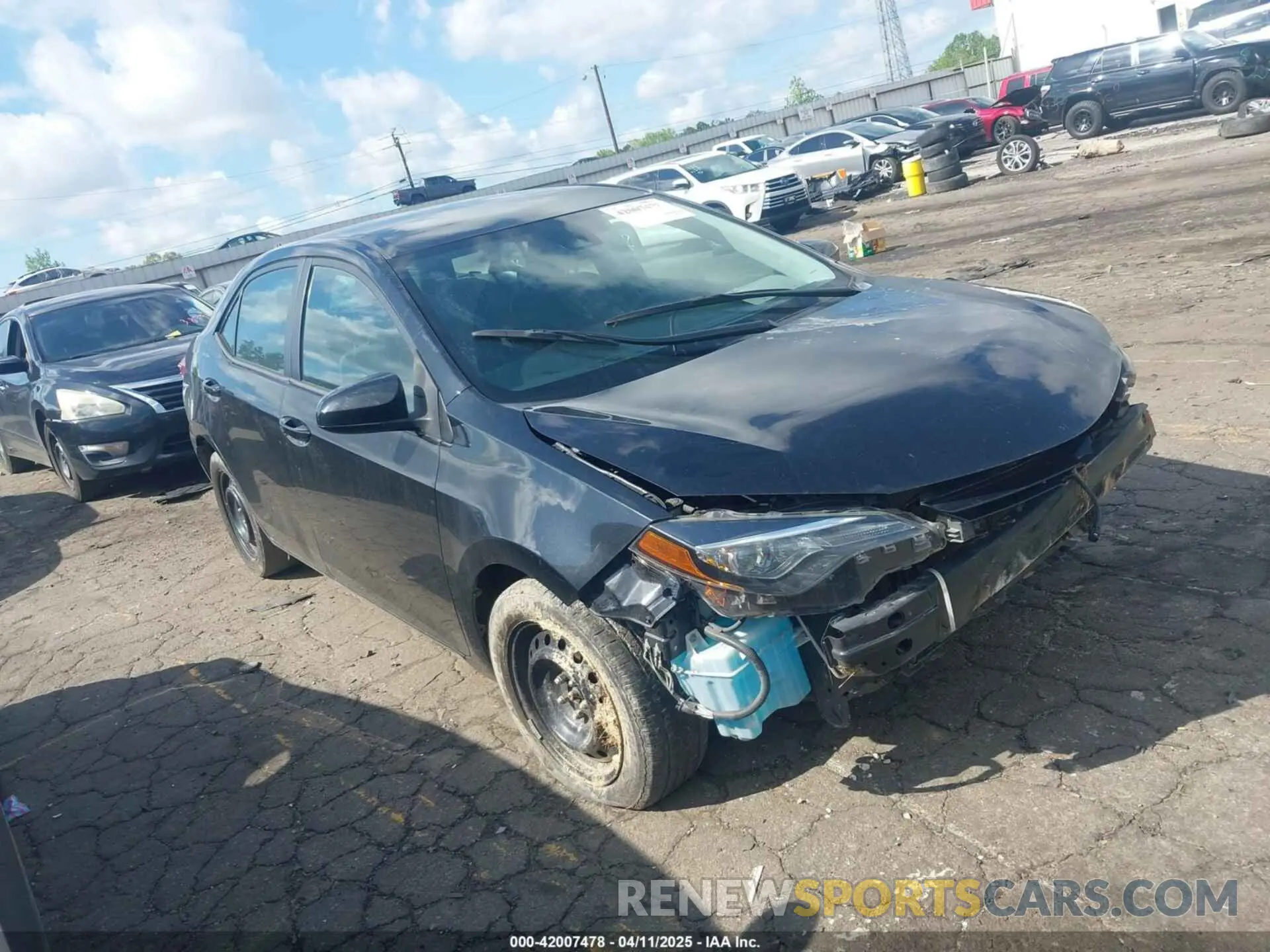 1 Photograph of a damaged car 2T1BURHEXKC219252 TOYOTA COROLLA 2019