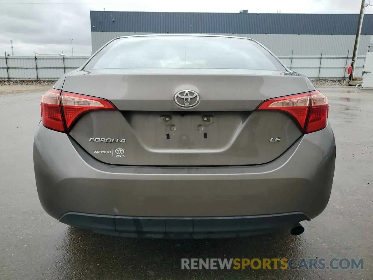 6 Photograph of a damaged car 2T1BURHEXKC222152 TOYOTA COROLLA 2019