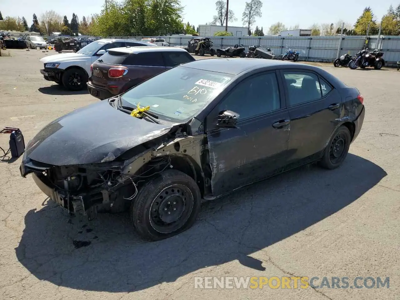 1 Photograph of a damaged car 2T1BURHEXKC235581 TOYOTA COROLLA 2019