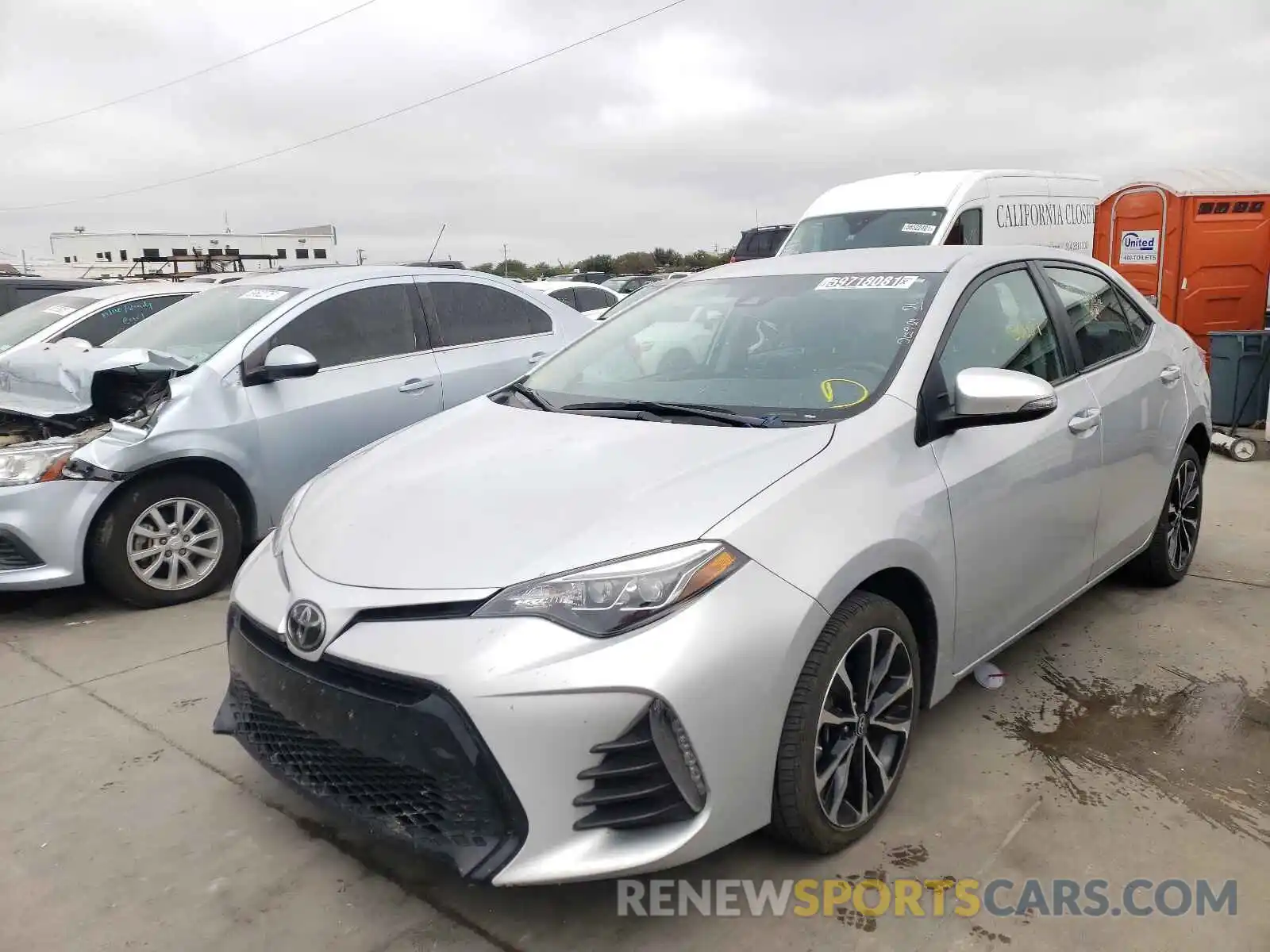 2 Photograph of a damaged car 2T1BURHEXKC236844 TOYOTA COROLLA 2019