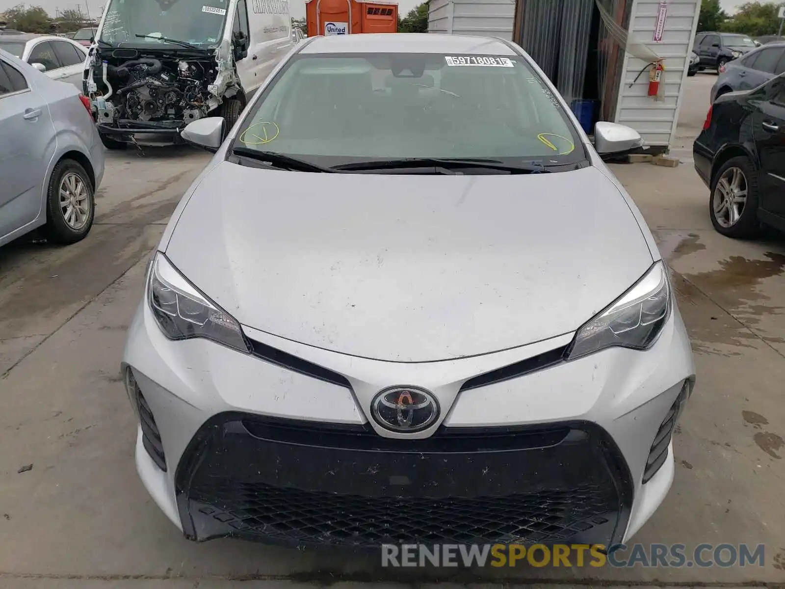 9 Photograph of a damaged car 2T1BURHEXKC236844 TOYOTA COROLLA 2019