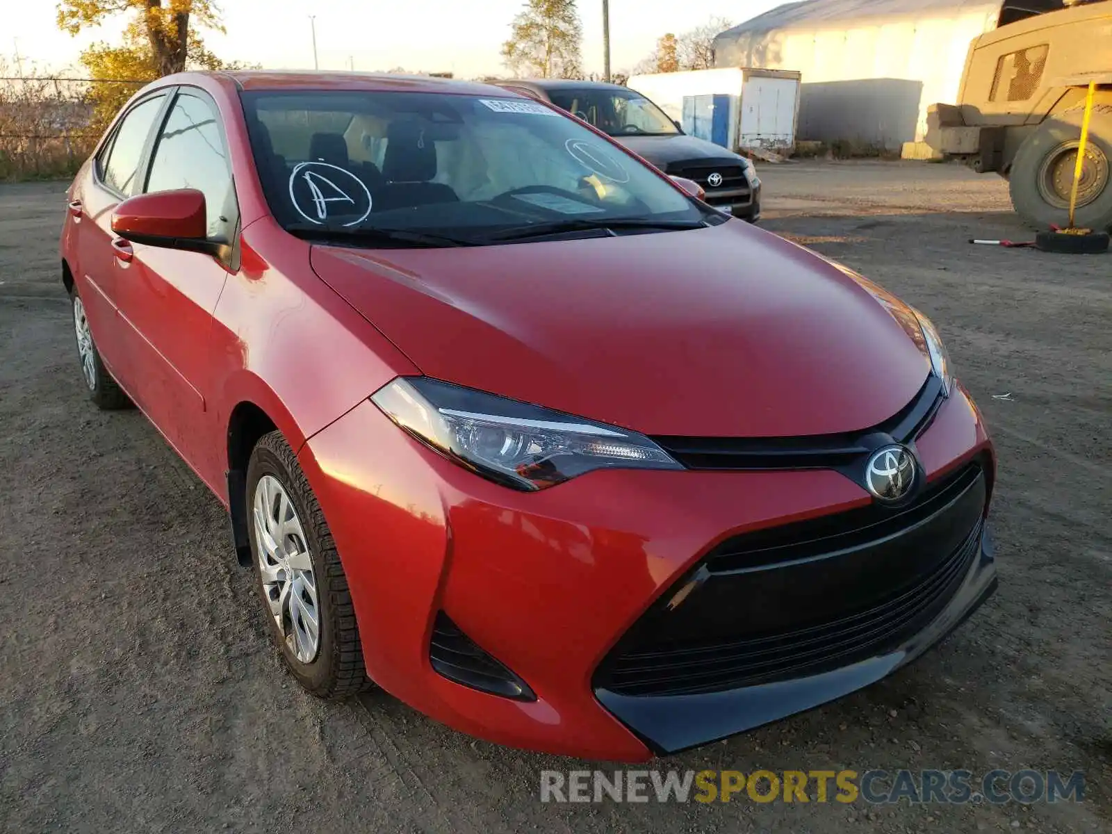 1 Photograph of a damaged car 2T1BURHEXKC238092 TOYOTA COROLLA 2019