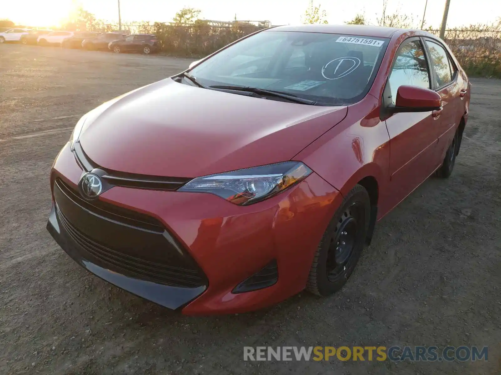 2 Photograph of a damaged car 2T1BURHEXKC238092 TOYOTA COROLLA 2019