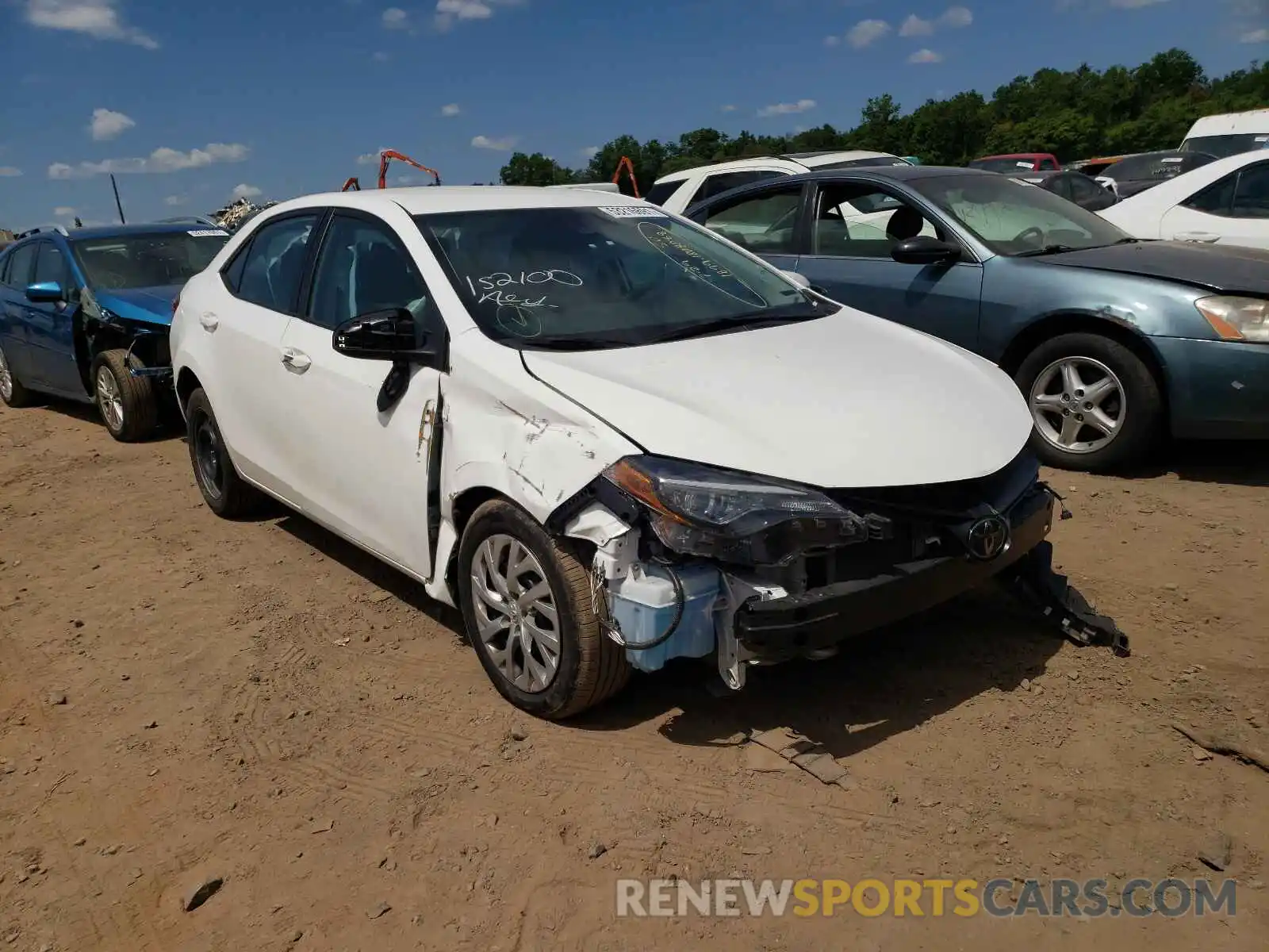 1 Photograph of a damaged car 2T1BURHEXKC241607 TOYOTA COROLLA 2019