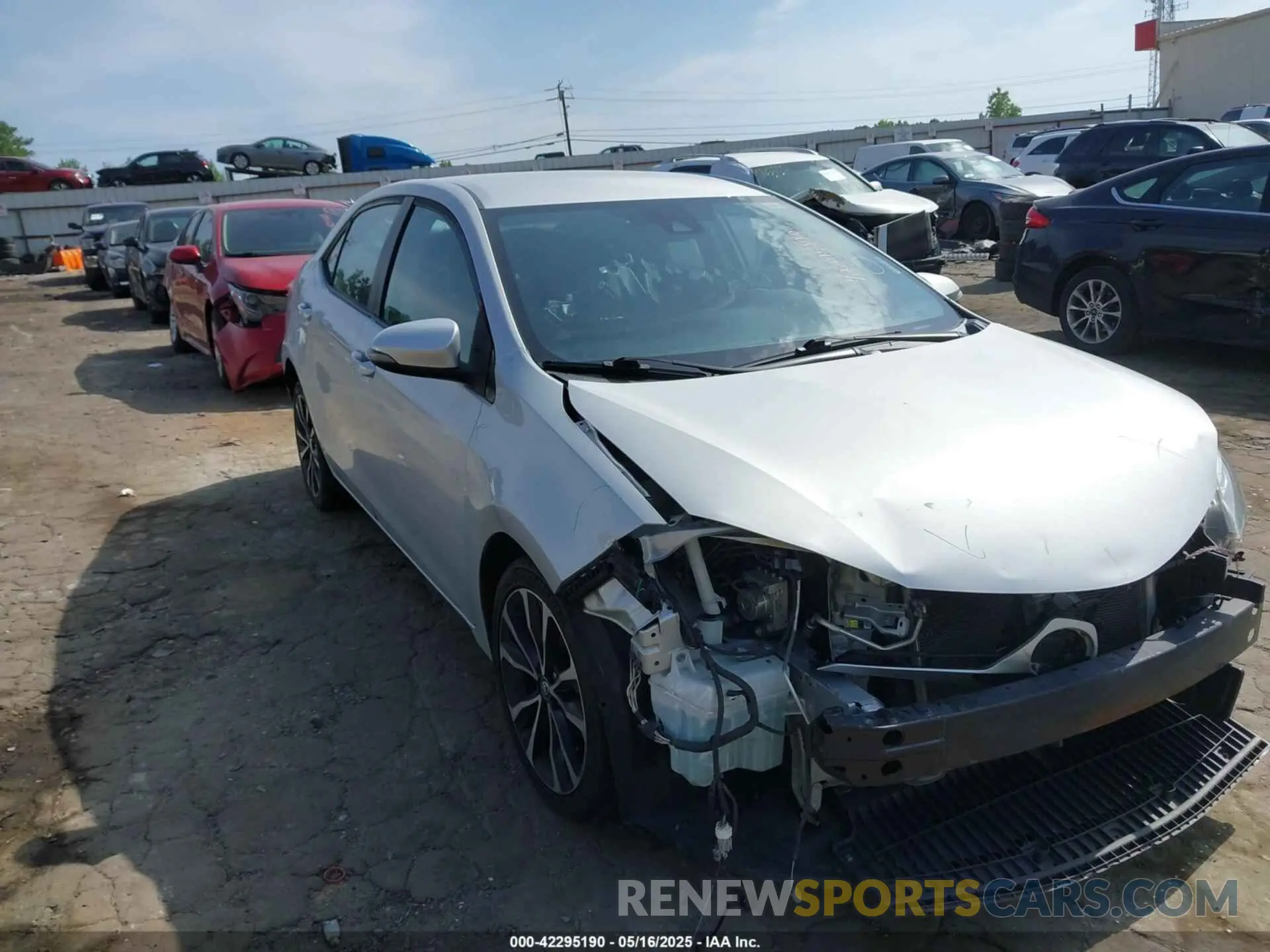 1 Photograph of a damaged car 2T1BURHEXKC243163 TOYOTA COROLLA 2019