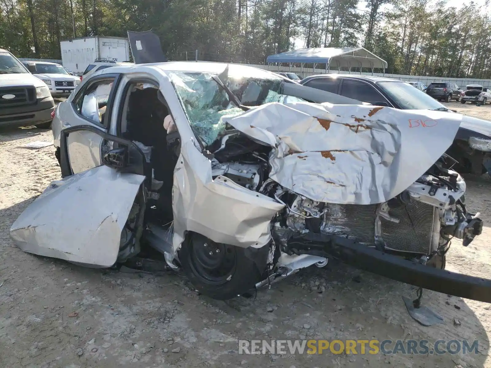 1 Photograph of a damaged car 2T1BURHEXKC243549 TOYOTA COROLLA 2019