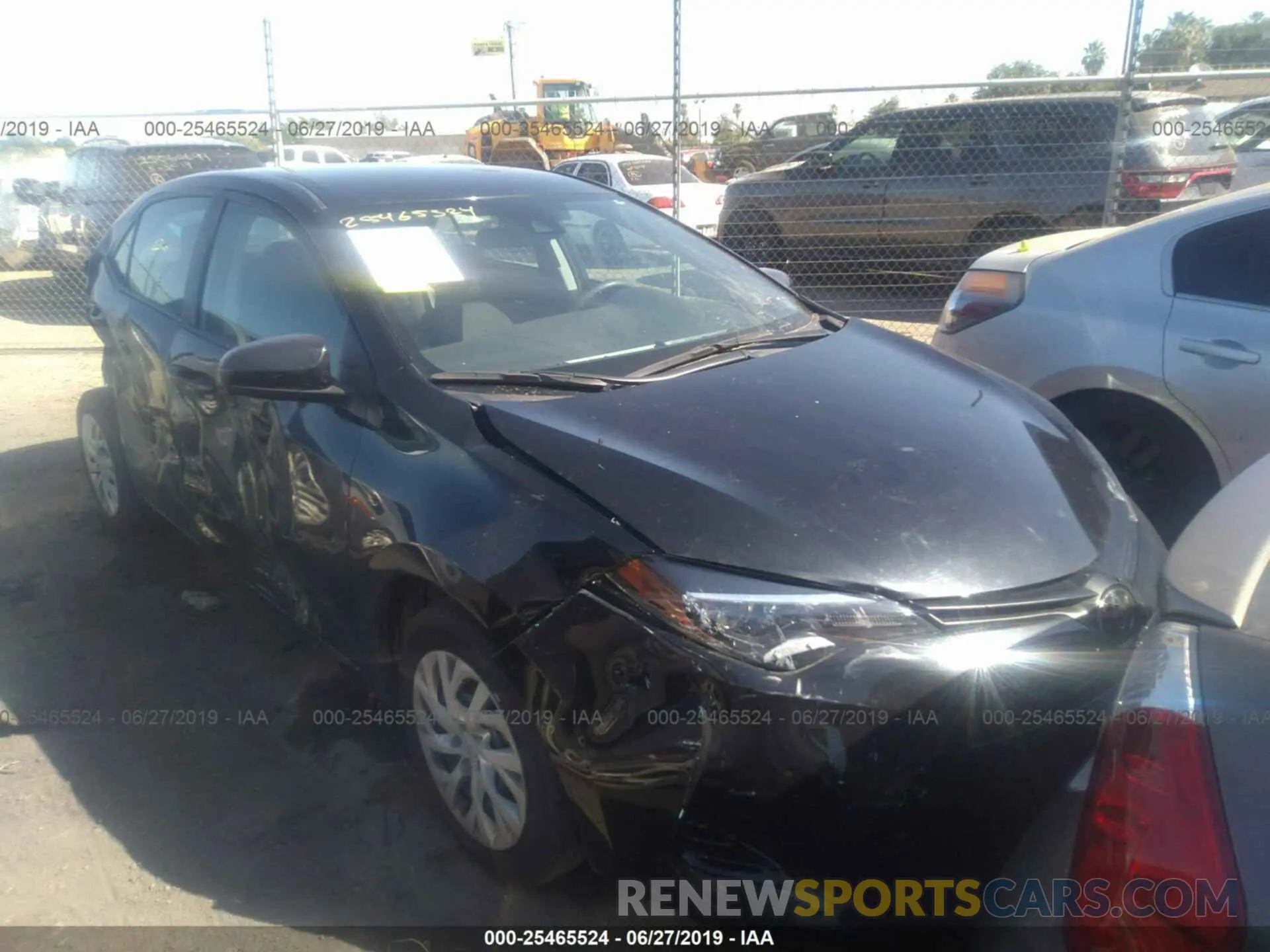 1 Photograph of a damaged car 5YFBURHE0KP859924 TOYOTA COROLLA 2019