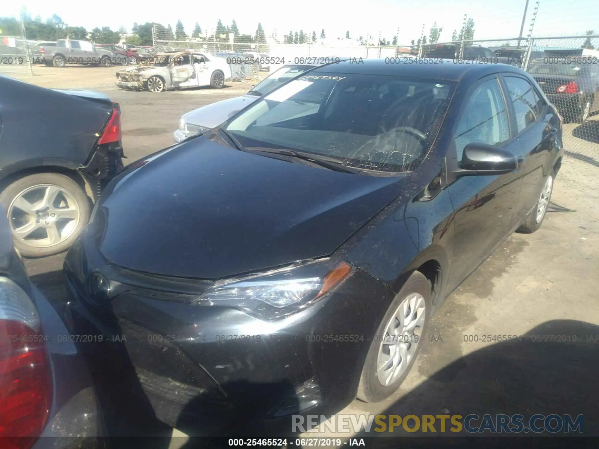 2 Photograph of a damaged car 5YFBURHE0KP859924 TOYOTA COROLLA 2019