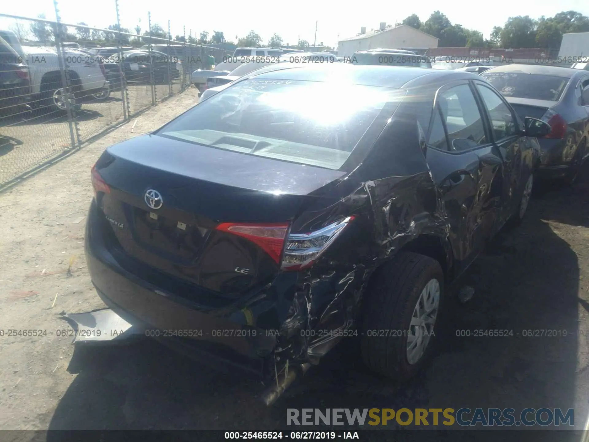 4 Photograph of a damaged car 5YFBURHE0KP859924 TOYOTA COROLLA 2019