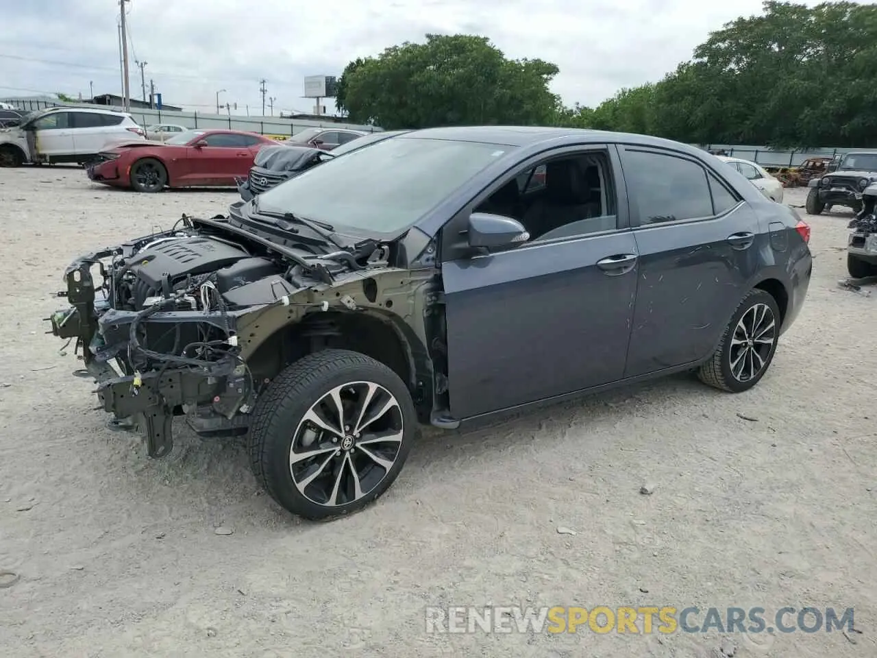 1 Photograph of a damaged car 5YFBURHE0KP860605 TOYOTA COROLLA 2019
