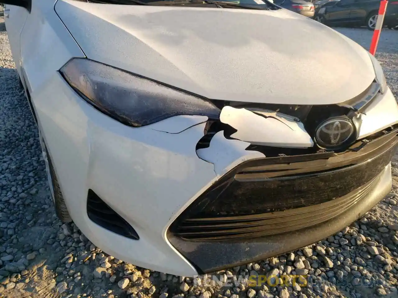 9 Photograph of a damaged car 5YFBURHE0KP860653 TOYOTA COROLLA 2019