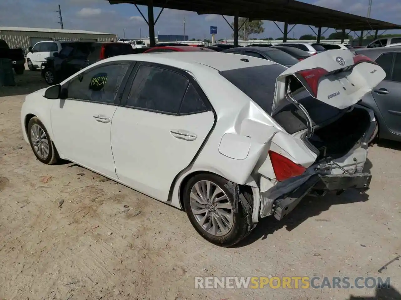 3 Photograph of a damaged car 5YFBURHE0KP861088 TOYOTA COROLLA 2019