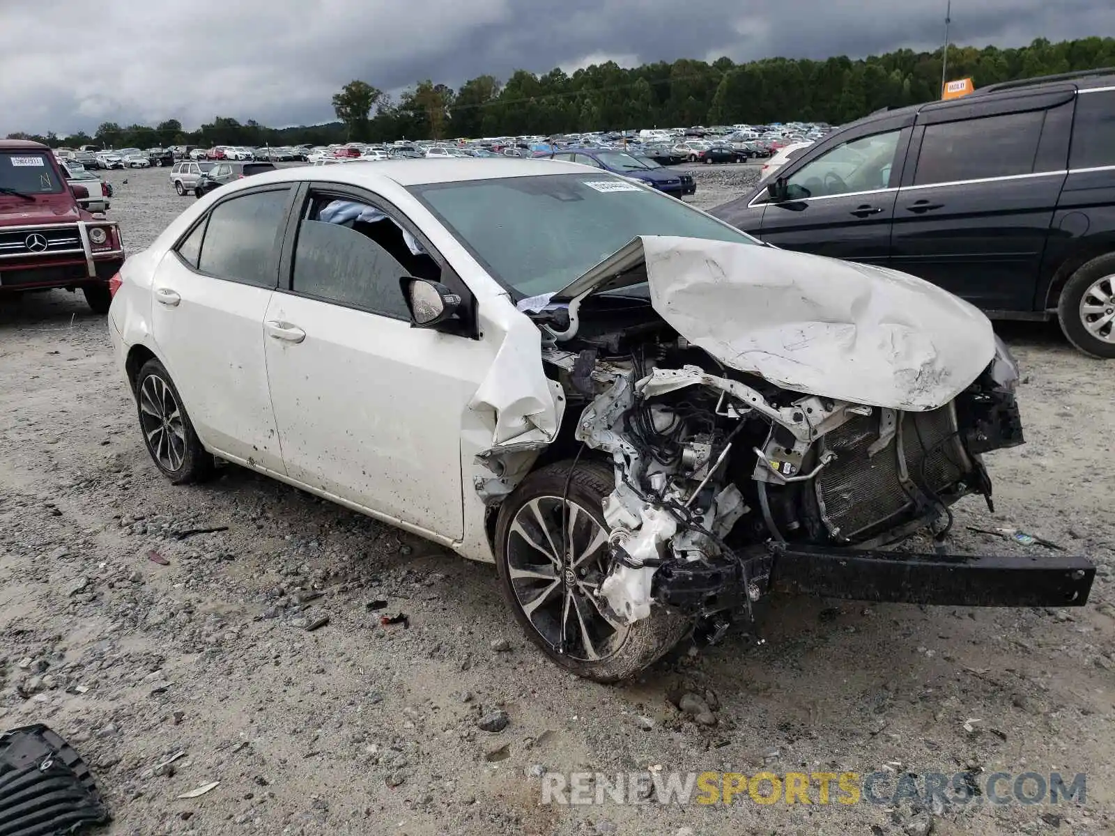 1 Photograph of a damaged car 5YFBURHE0KP861785 TOYOTA COROLLA 2019