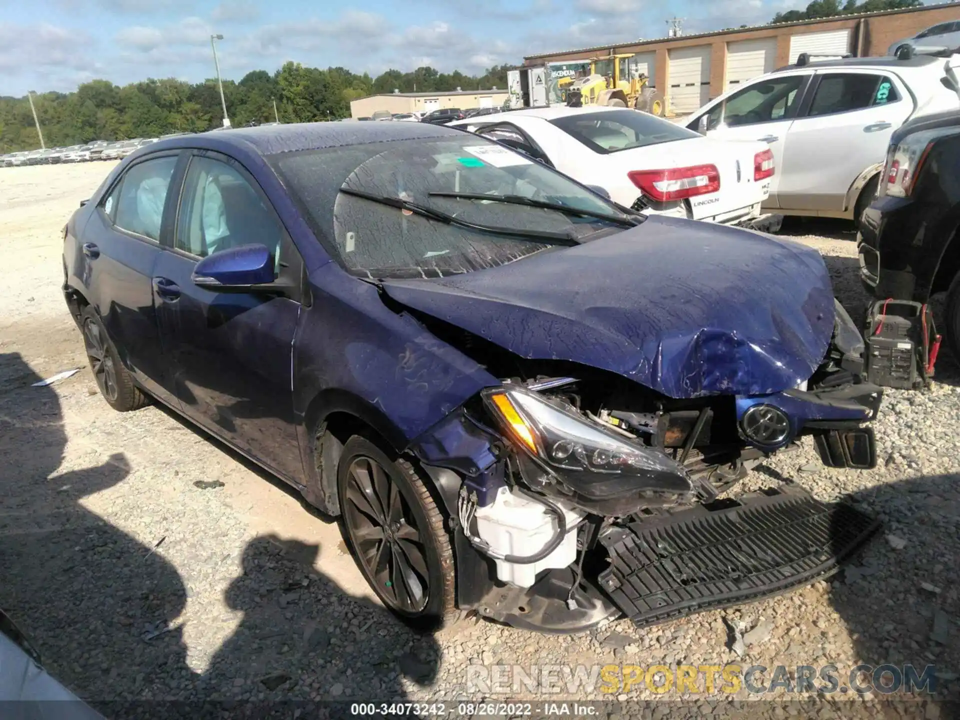 1 Photograph of a damaged car 5YFBURHE0KP863066 TOYOTA COROLLA 2019