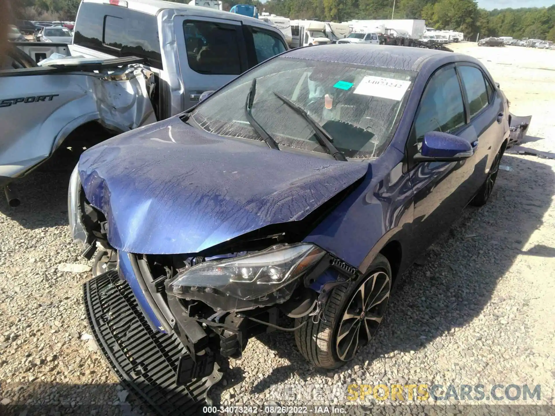 2 Photograph of a damaged car 5YFBURHE0KP863066 TOYOTA COROLLA 2019