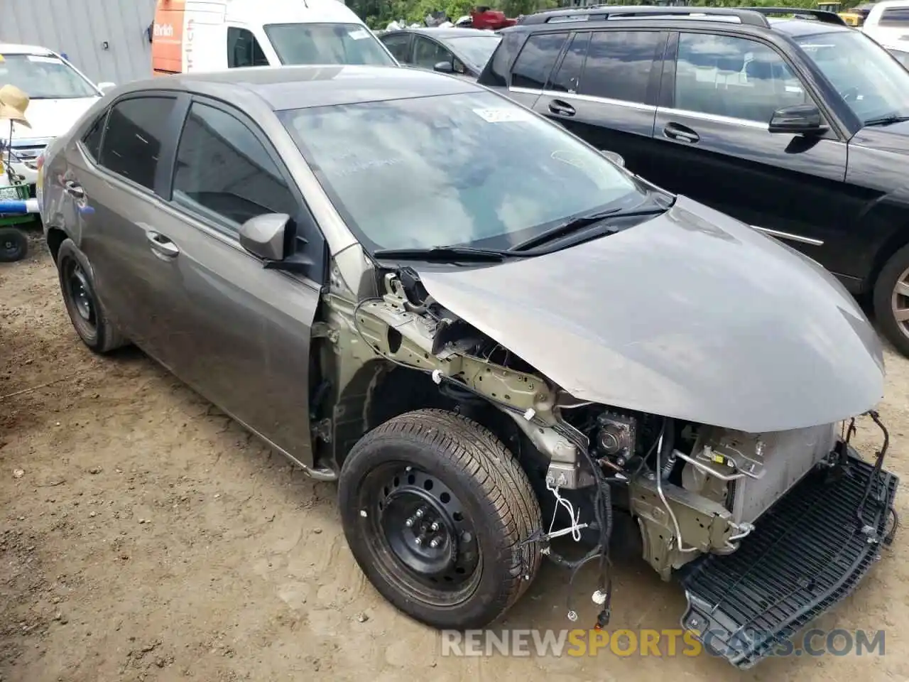 1 Photograph of a damaged car 5YFBURHE0KP864184 TOYOTA COROLLA 2019