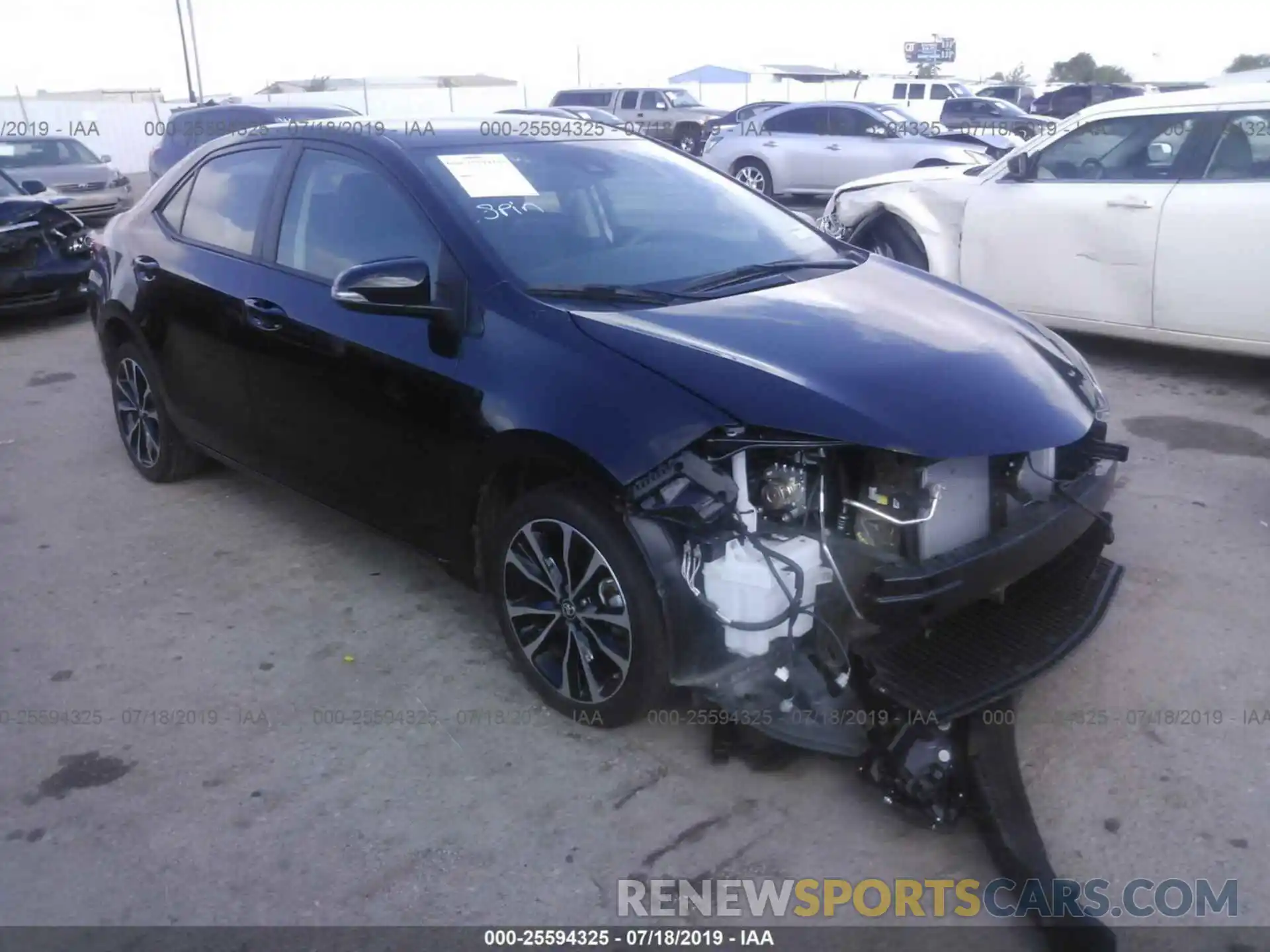 1 Photograph of a damaged car 5YFBURHE0KP864816 TOYOTA COROLLA 2019